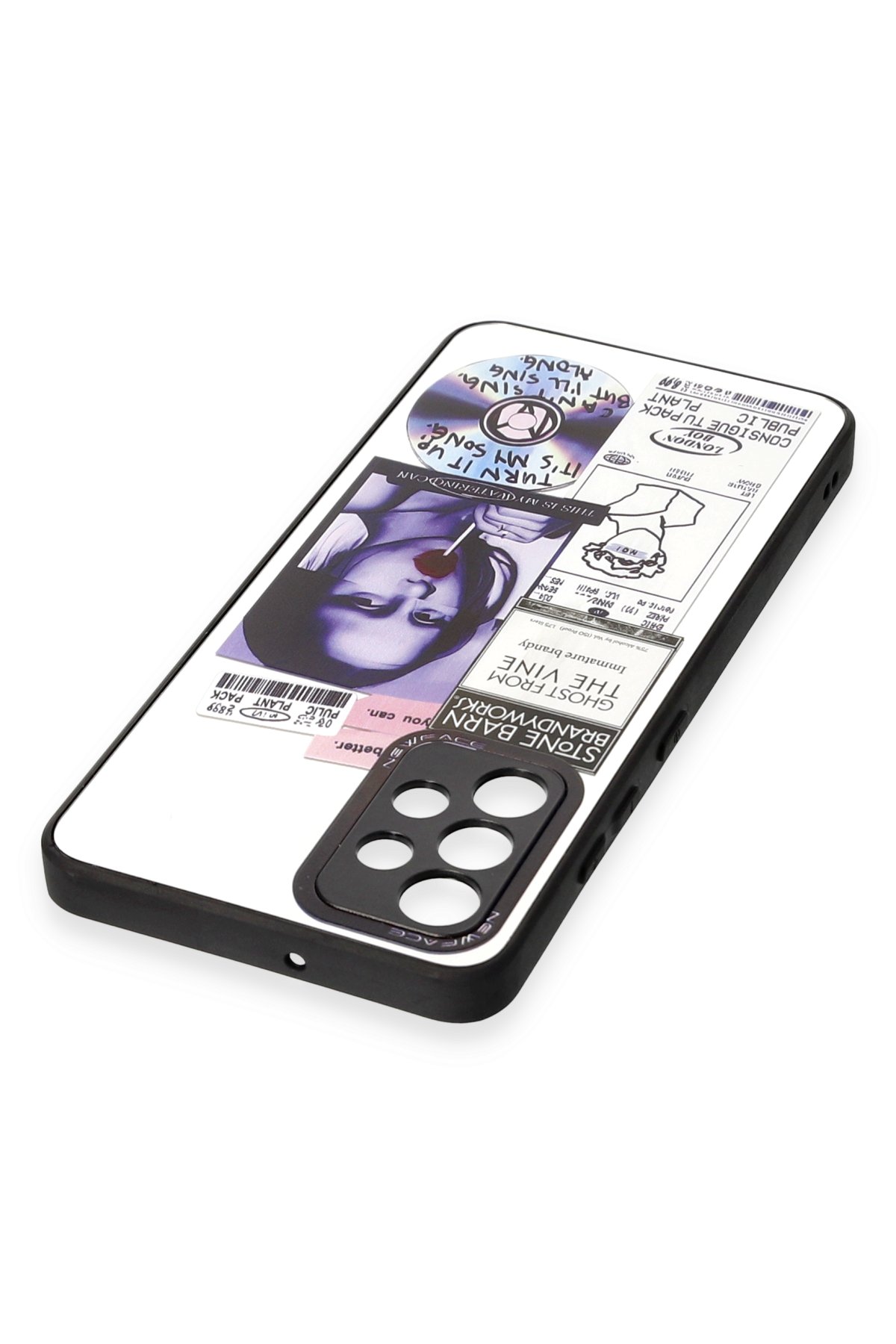 Newface Samsung Galaxy A52 Kılıf Kelvin Kartvizitli Silikon - Kırmızı