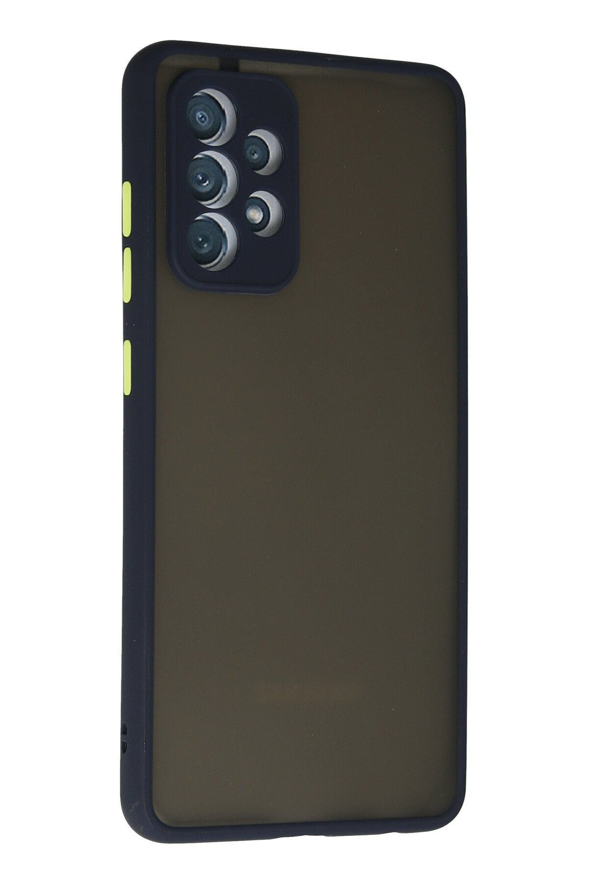 Newface Samsung Galaxy A52 Kılıf Platin Silikon - Mavi