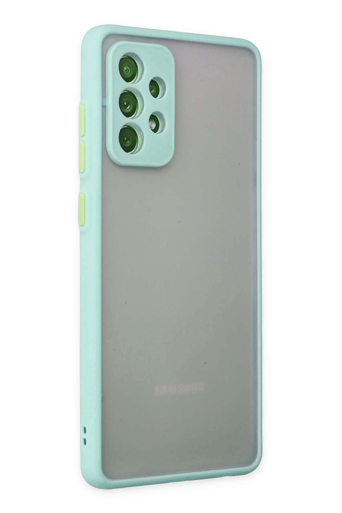 Newface Samsung Galaxy A52 Kılıf Zegna Yüzüklü Silikon Kapak - Siyah
