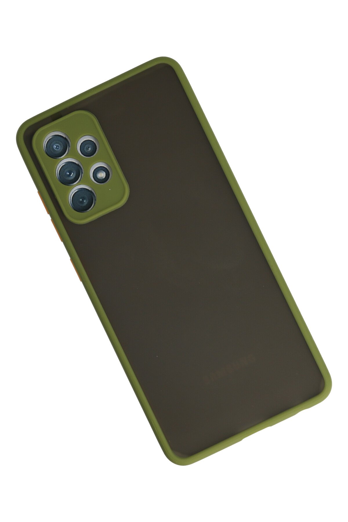 Newface Samsung Galaxy A52 Kılıf Pars Lens Yüzüklü Silikon - Siyah