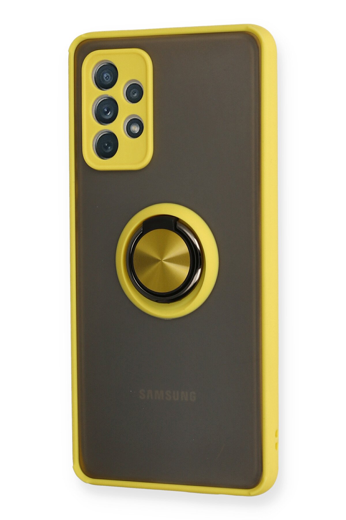 Newface Samsung Galaxy A52S Kılıf Nano içi Kadife  Silikon - Turuncu