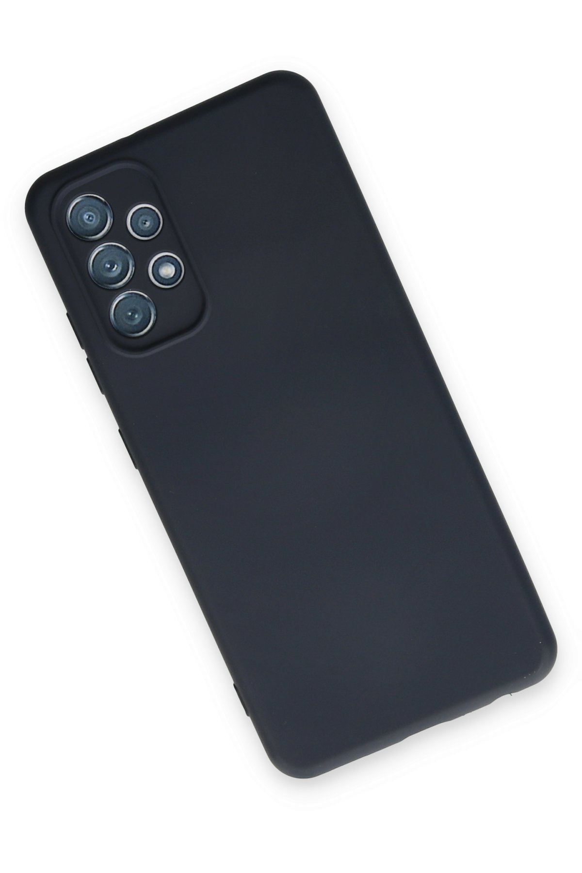 Newface Samsung Galaxy A52 Kılıf Sofya Yüzüklü Silikon Kapak - Siyah