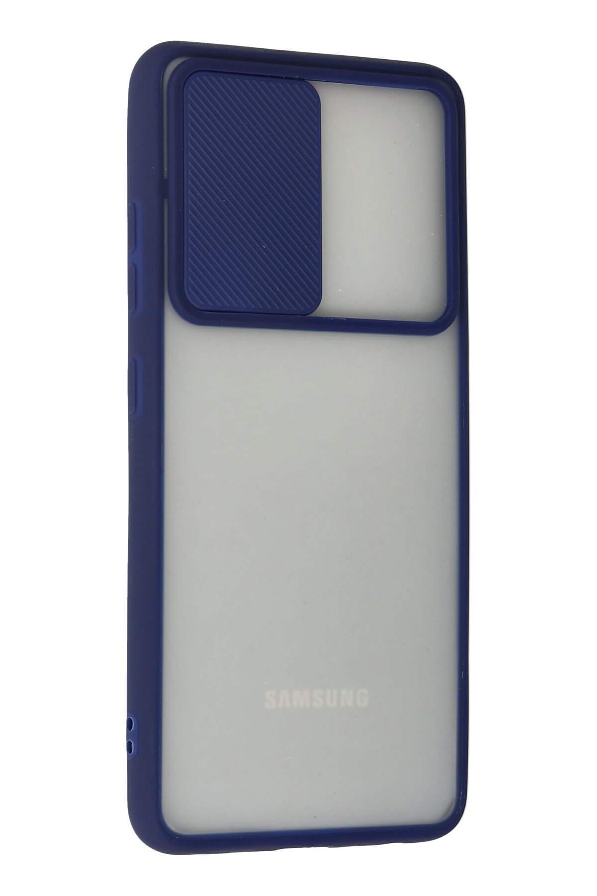 Newface Samsung Galaxy A52S Kılıf Platin Kamera Koruma Silikon - Lacivert