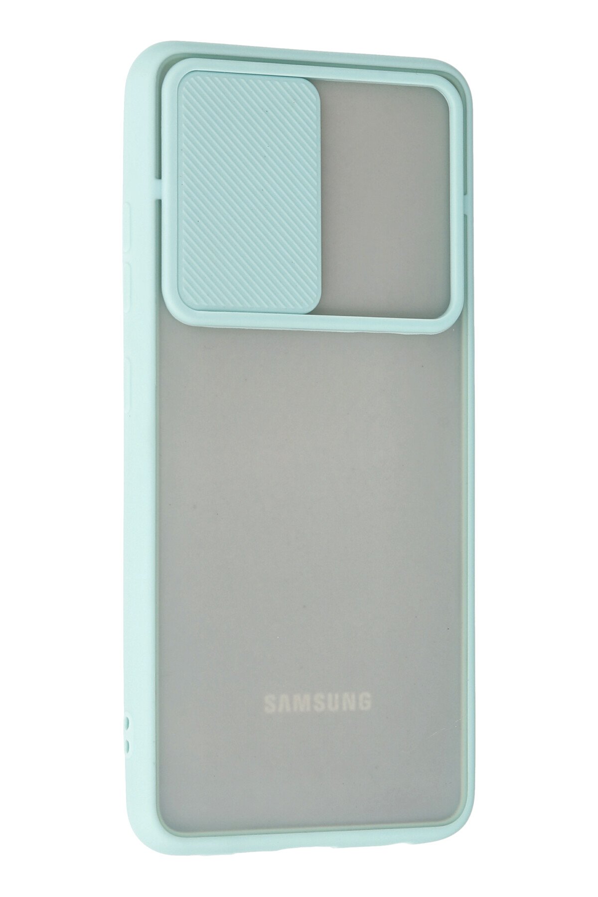 Newface Samsung Galaxy A52 Kılıf Pars Lens Yüzüklü Silikon - Gümüş