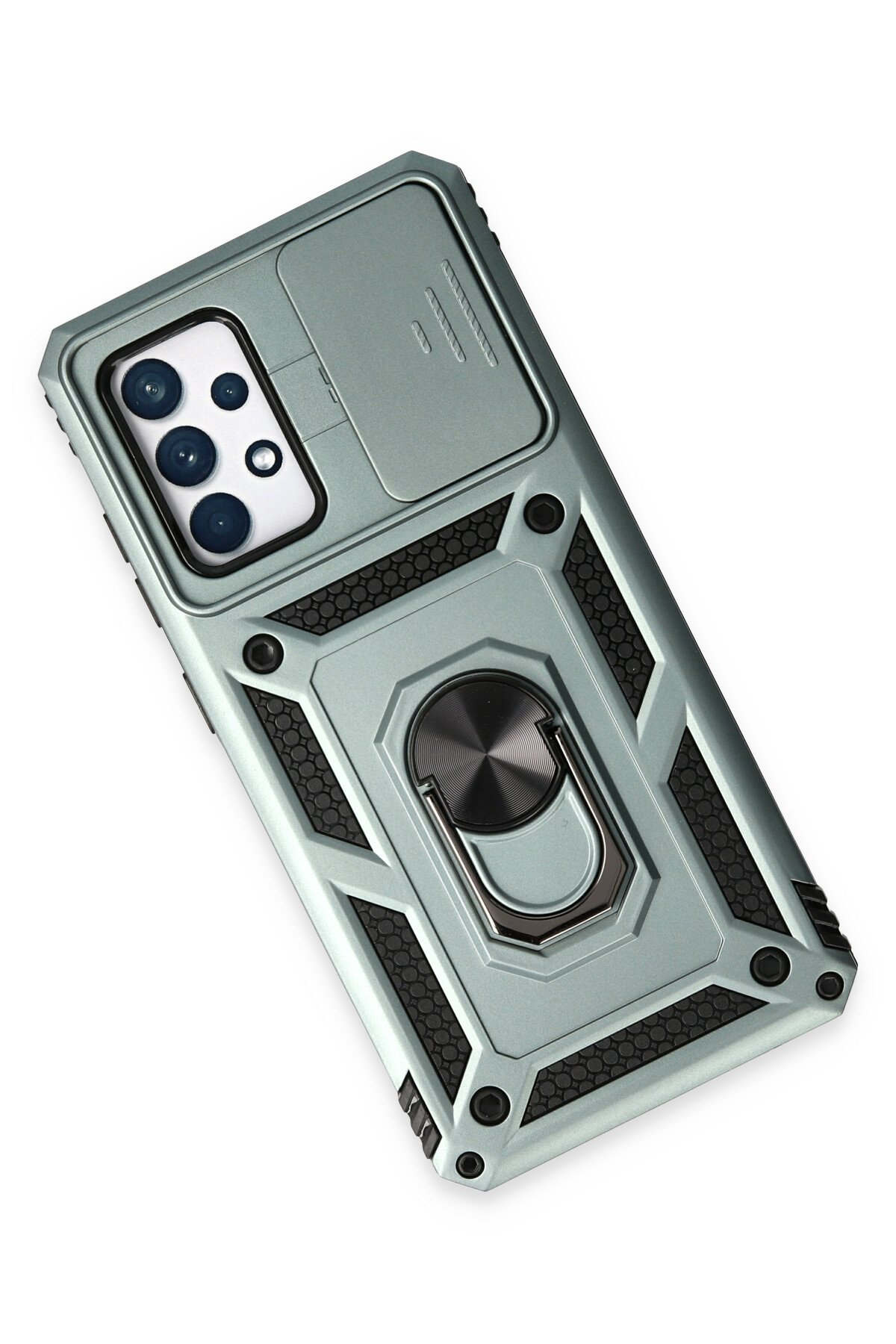 Newface Samsung Galaxy A52 Kılıf Kelvin Kartvizitli Silikon - Kırmızı