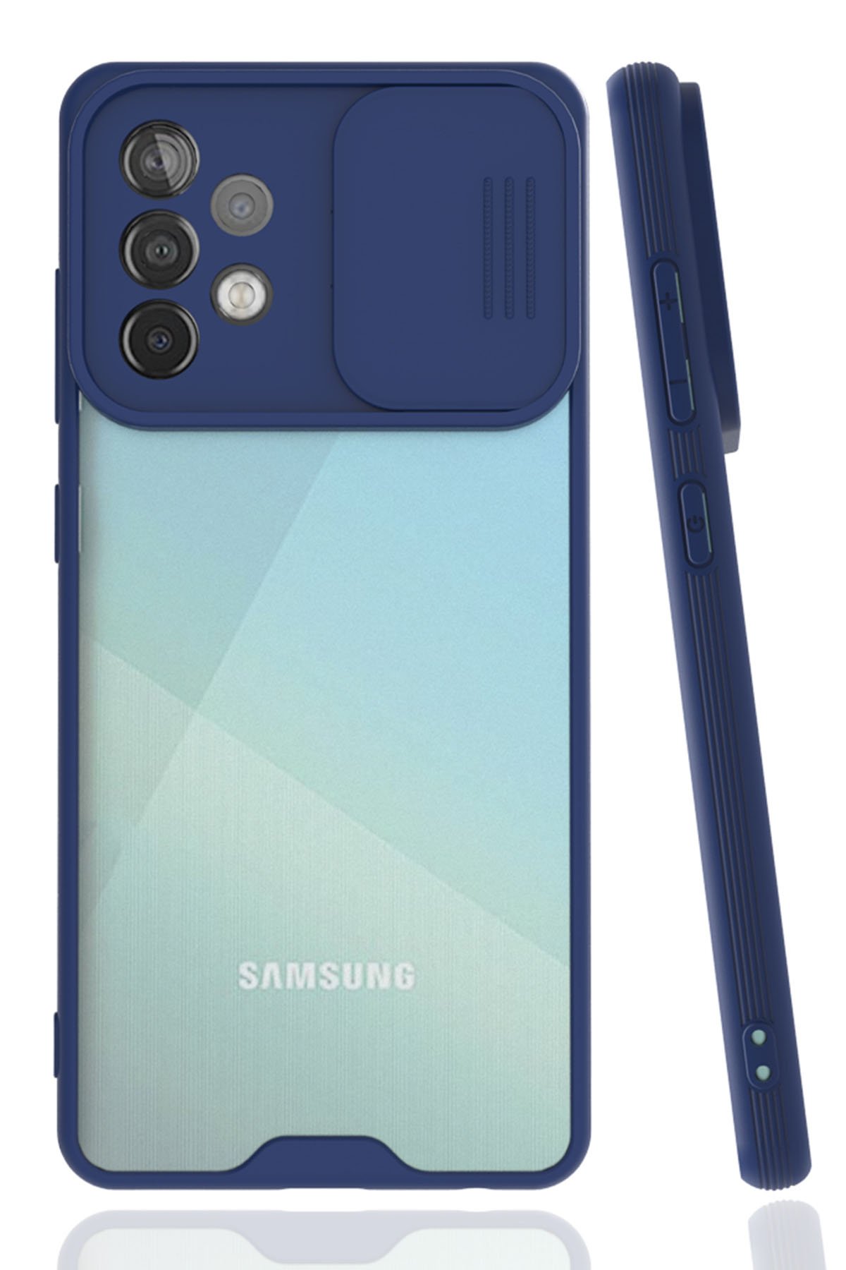 Newface Samsung Galaxy A52S Kılıf Loop Deri Silikon - Lacivert