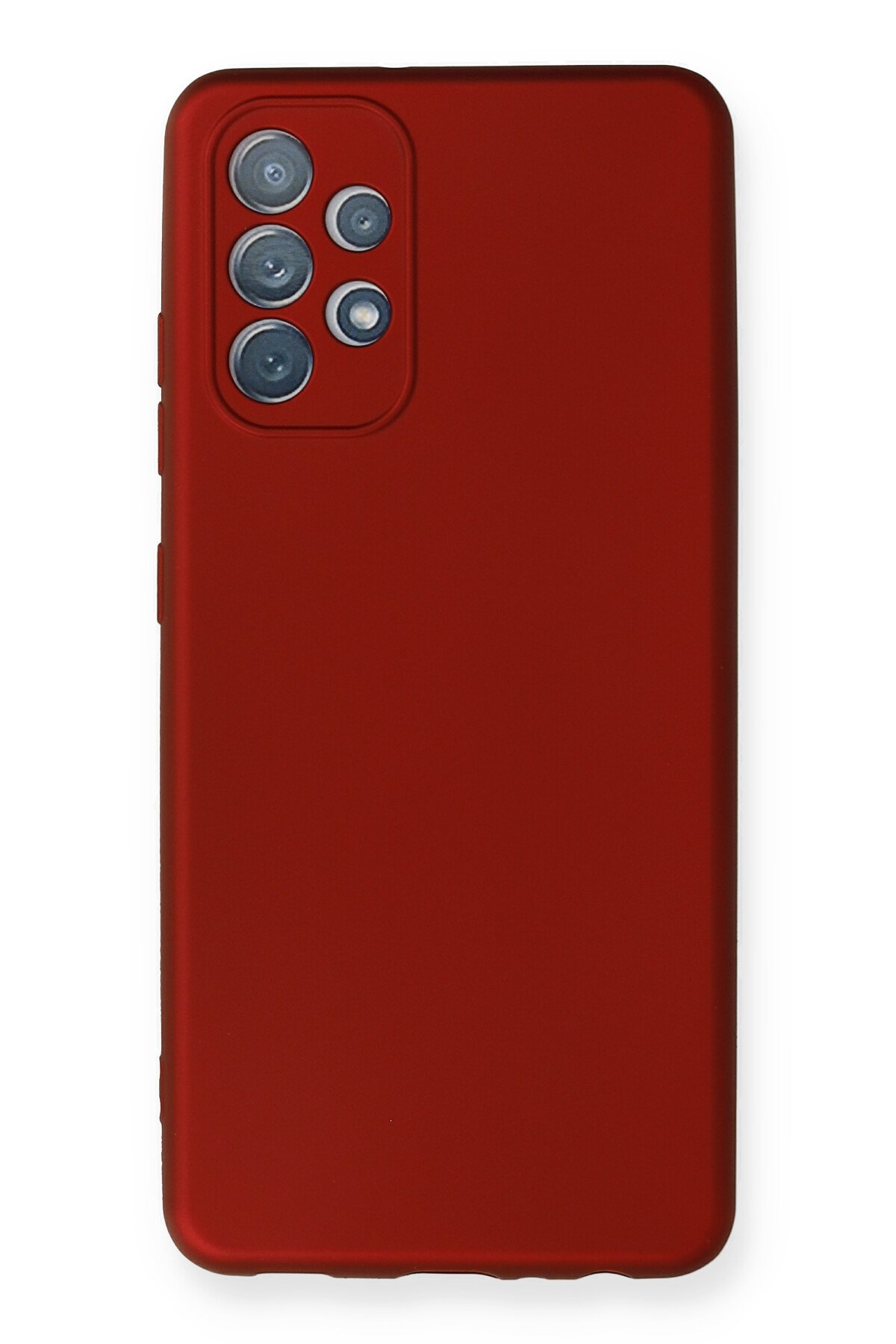 Newface Samsung Galaxy A52 Kılıf Palm Buzlu Kamera Sürgülü Silikon - Sarı