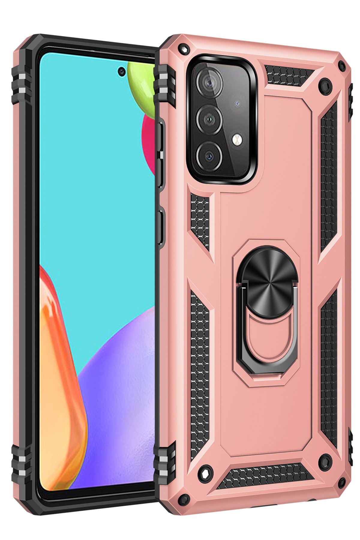 Newface Samsung Galaxy A52S Kılıf Nano içi Kadife Silikon - Lacivert