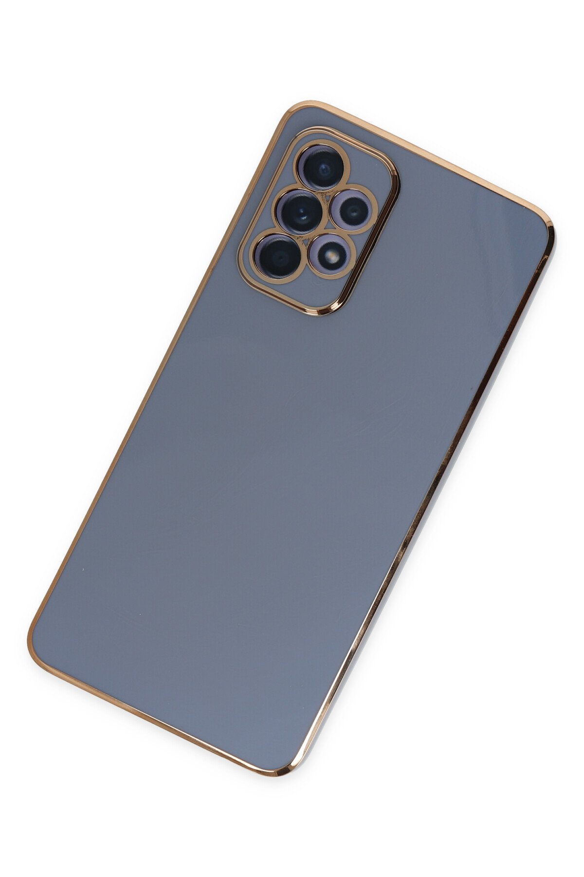 Newface Samsung Galaxy A52 Kılıf Nano içi Kadife Silikon - Lacivert