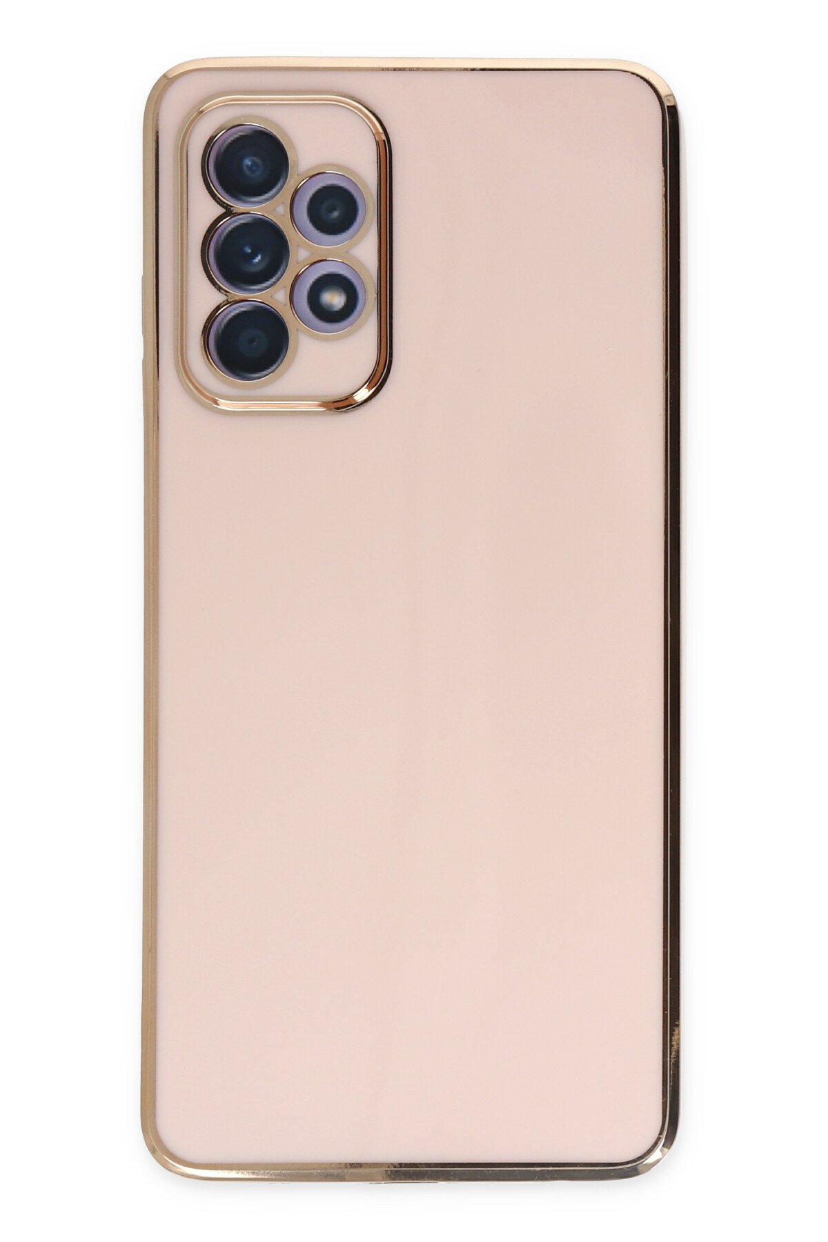 Newface Samsung Galaxy A52 Kılıf Lansman Glass Kapak - Lacivert