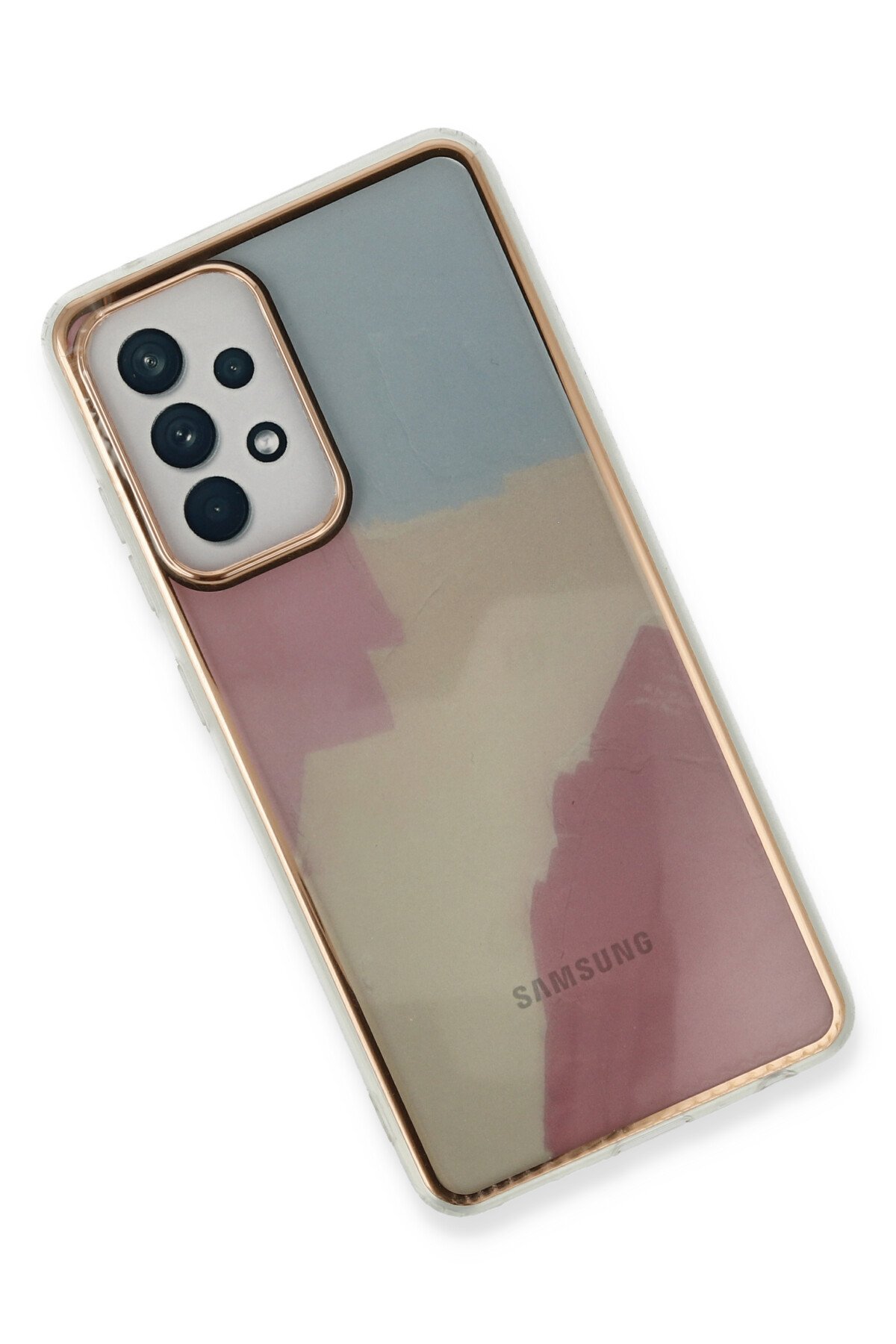 Newface Samsung Galaxy A52S Kılıf Platin Kamera Koruma Silikon - Açık Yeşil