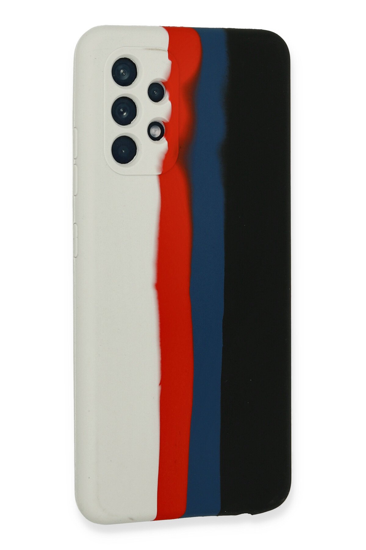 Newface Samsung Galaxy A52S Kılıf Lansman Glass Kapak - Kırmızı