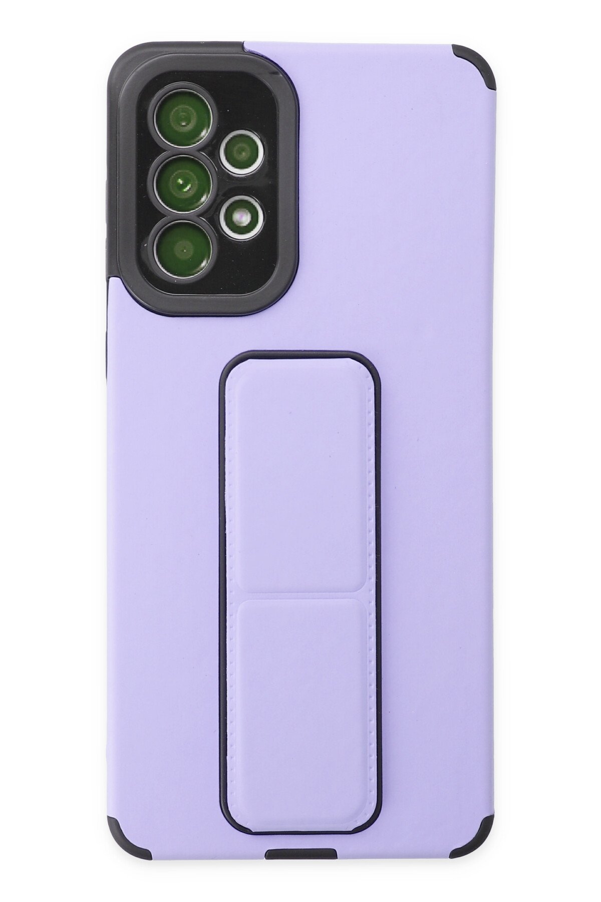 Newface Samsung Galaxy A52S Kılıf Montreal Yüzüklü Silikon Kapak - Kırmızı