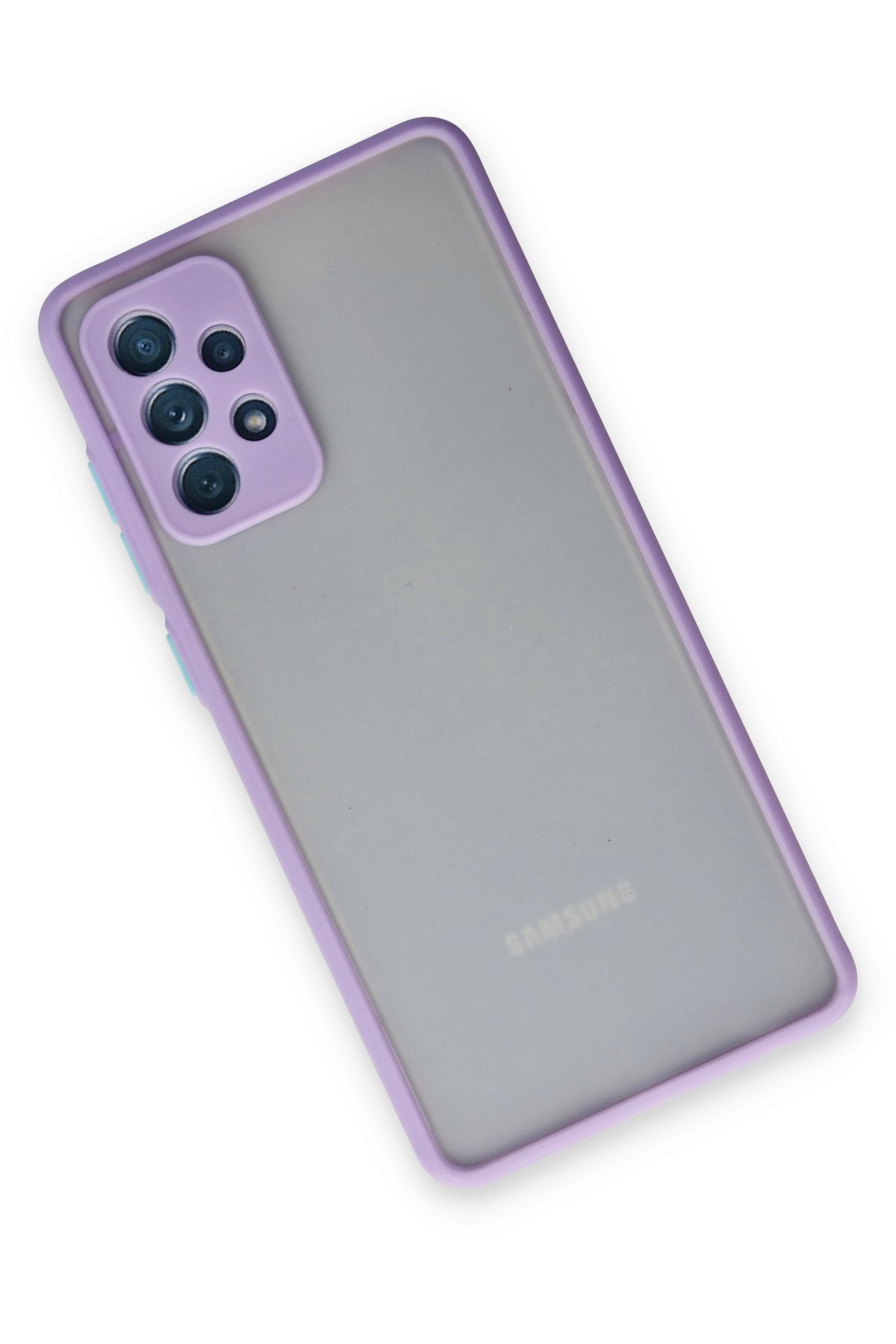 Newface Samsung Galaxy A52S Kılıf Sofya Yüzüklü Silikon Kapak - Siyah