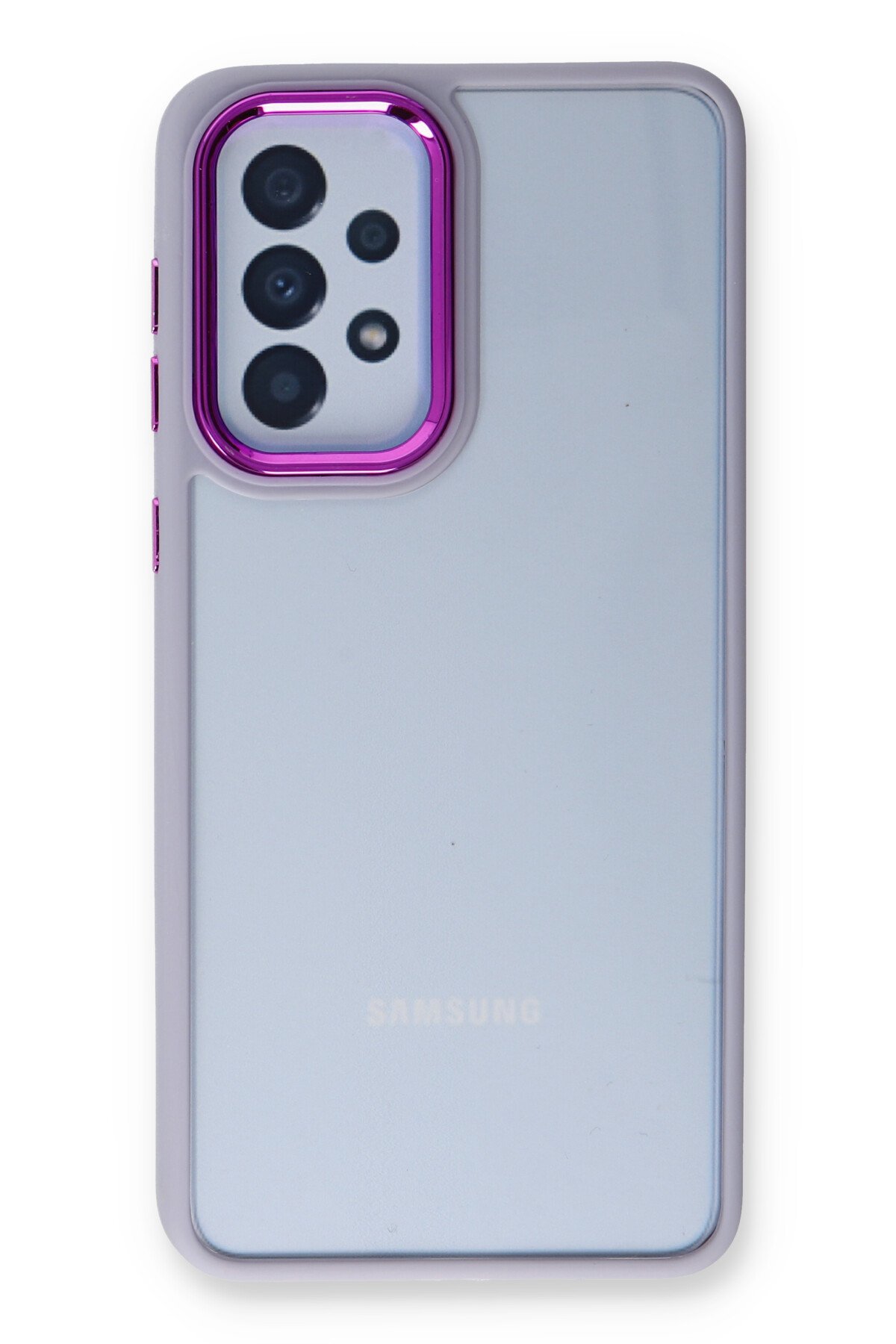 Newface Samsung Galaxy A53 5G Kılıf Montreal Yüzüklü Silikon Kapak - Sarı