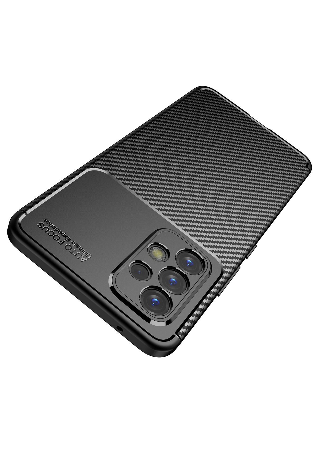 Newface Samsung Galaxy A53 5G Kılıf Ebruli Lansman Silikon - Kırmızı-Mor