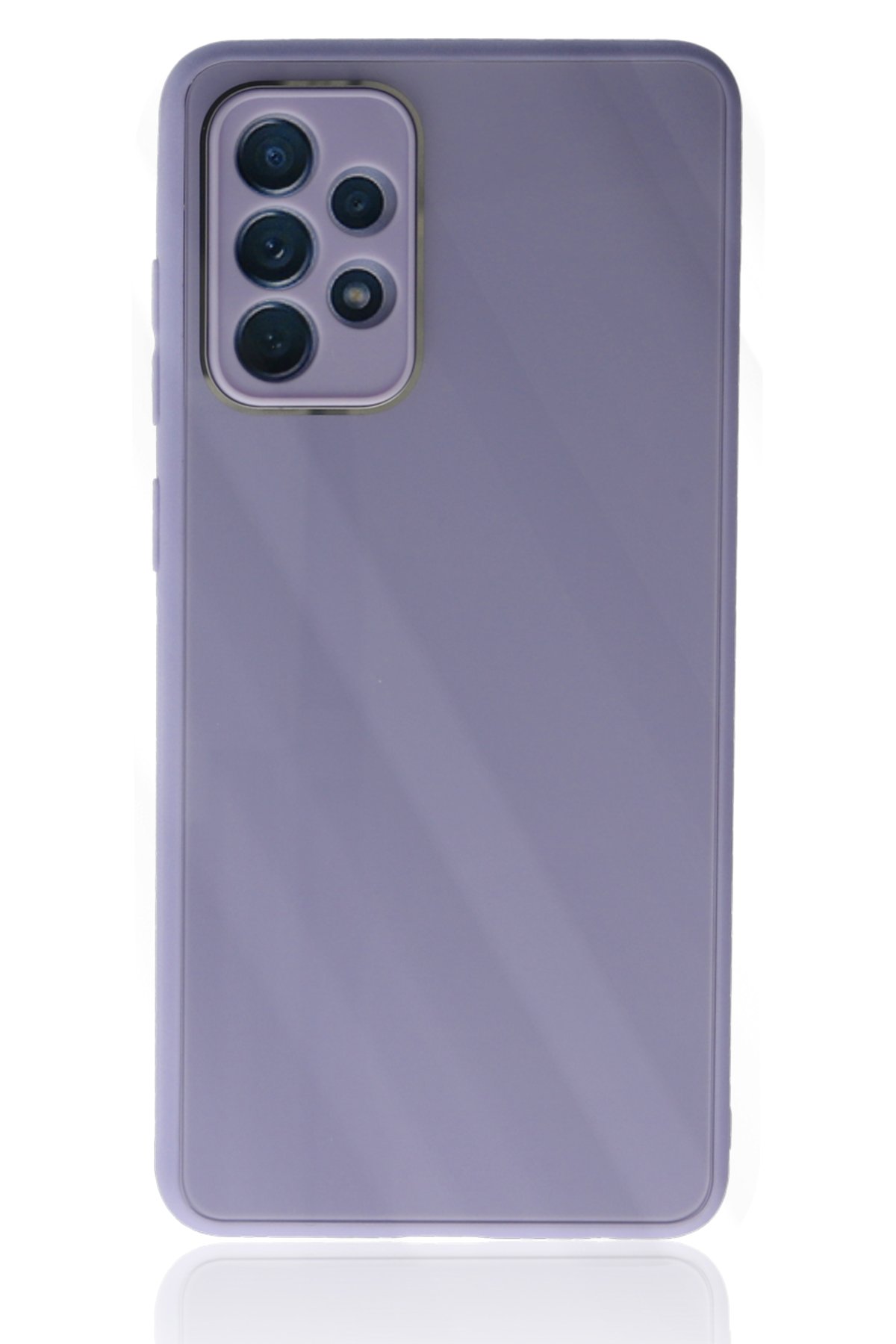 Newface Samsung Galaxy A53 5G Kılıf Glass Kapak - Lila