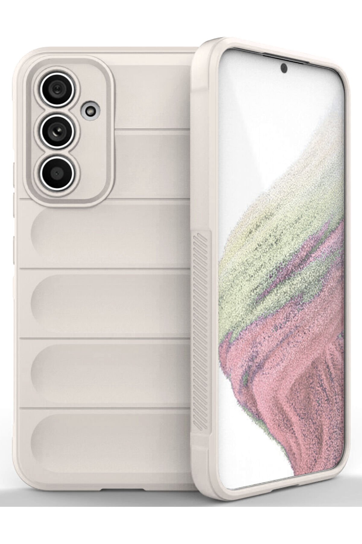 Newface Samsung Galaxy A53 5G Kılıf Optimum Silikon - Krem