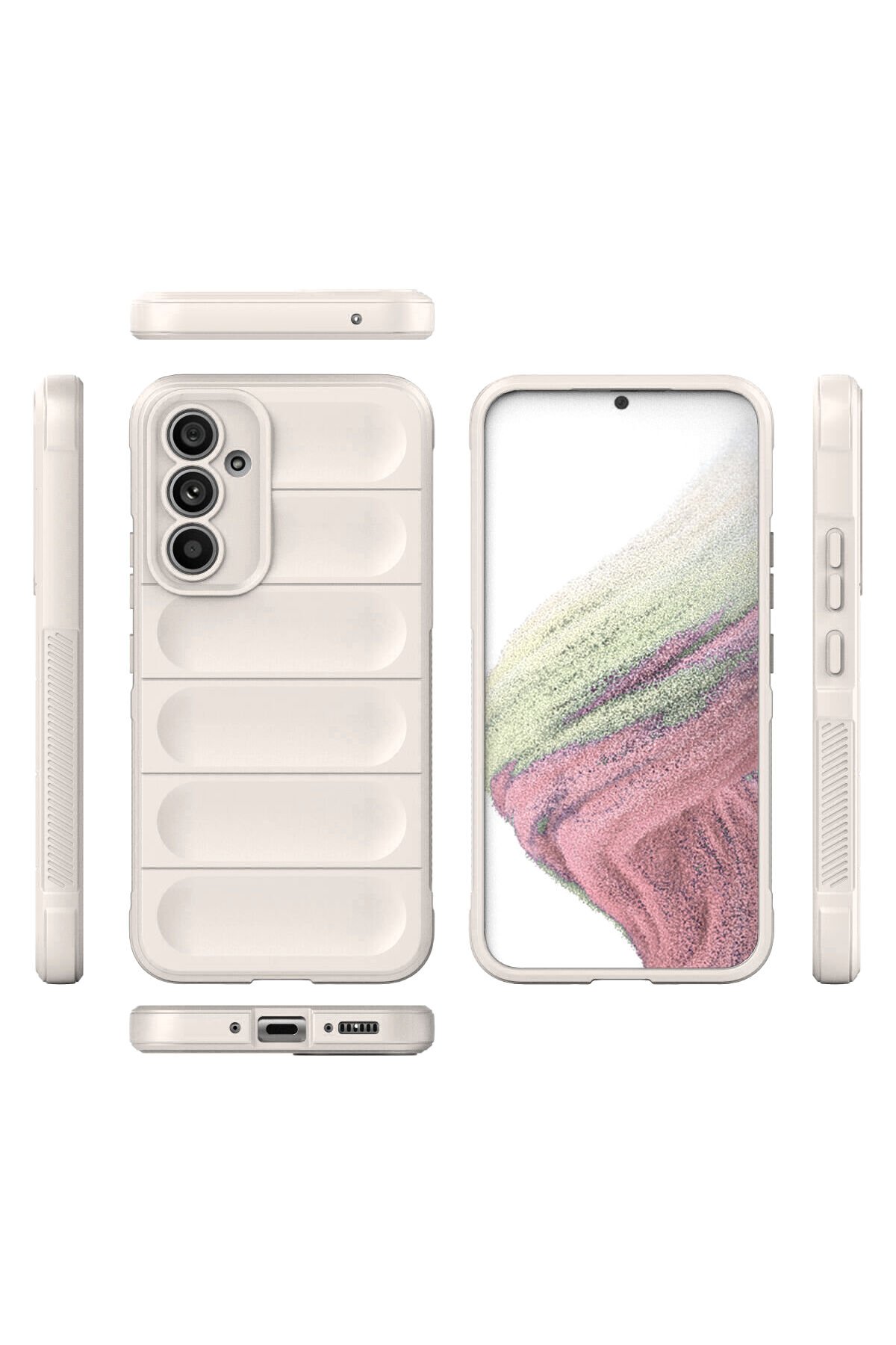 Newface Samsung Galaxy A53 5G Kılıf Optimum Silikon - Krem