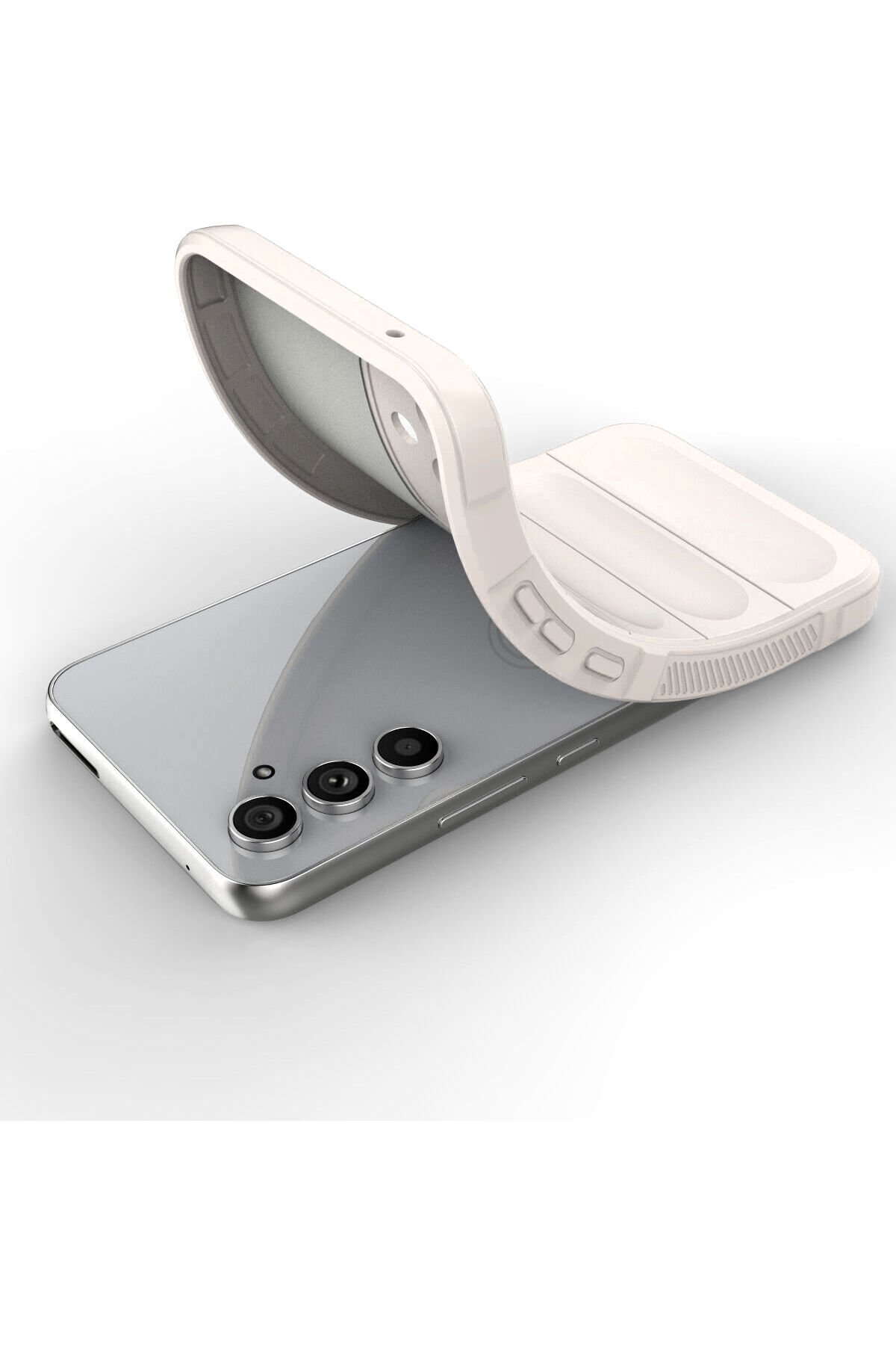 Newface Samsung Galaxy A53 5G Kılıf Optimum Silikon - Krem