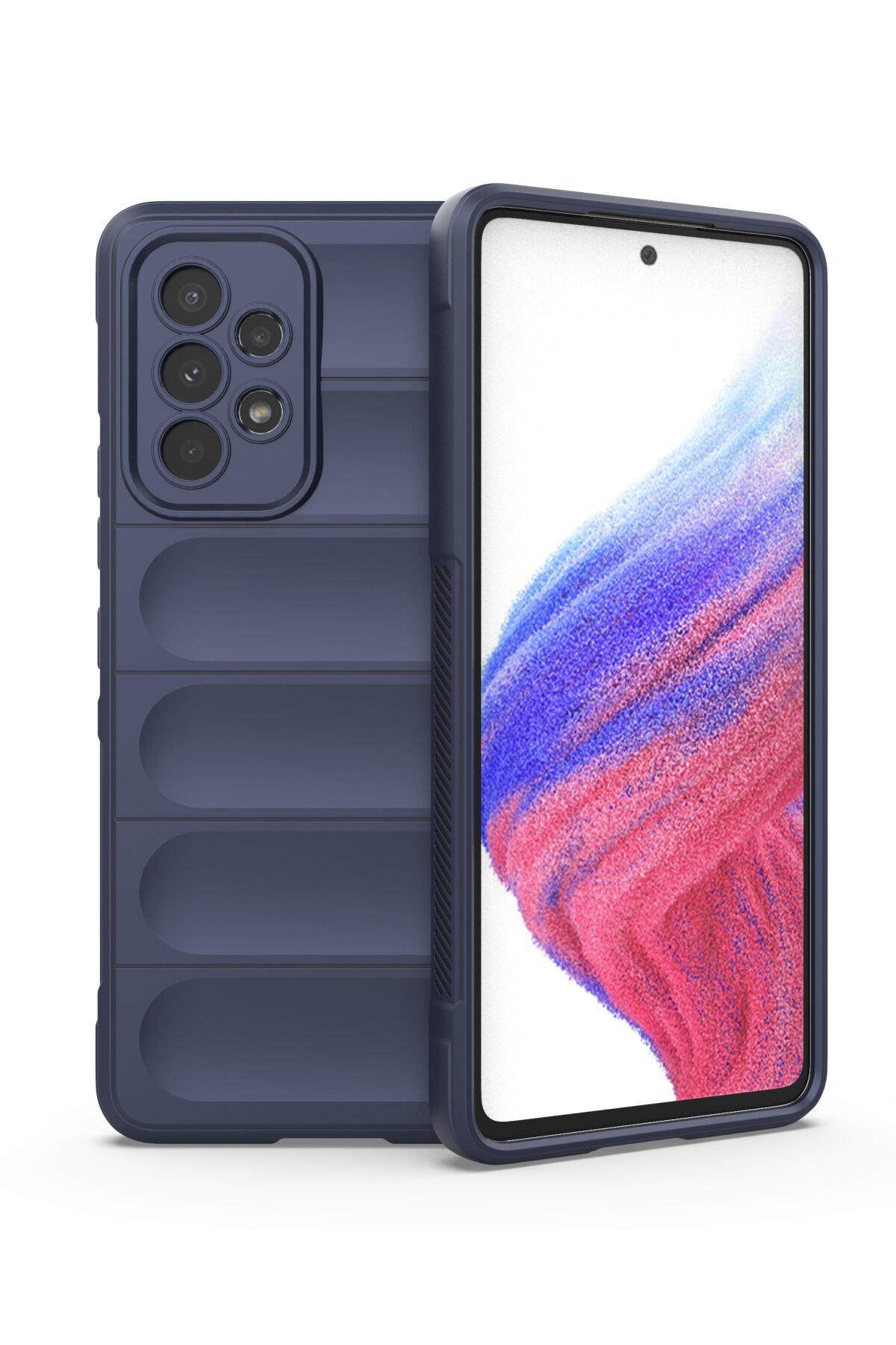 Newface Samsung Galaxy A53 5G Kılıf Zuma Kartvizitli Yüzüklü Silikon - Yeşil