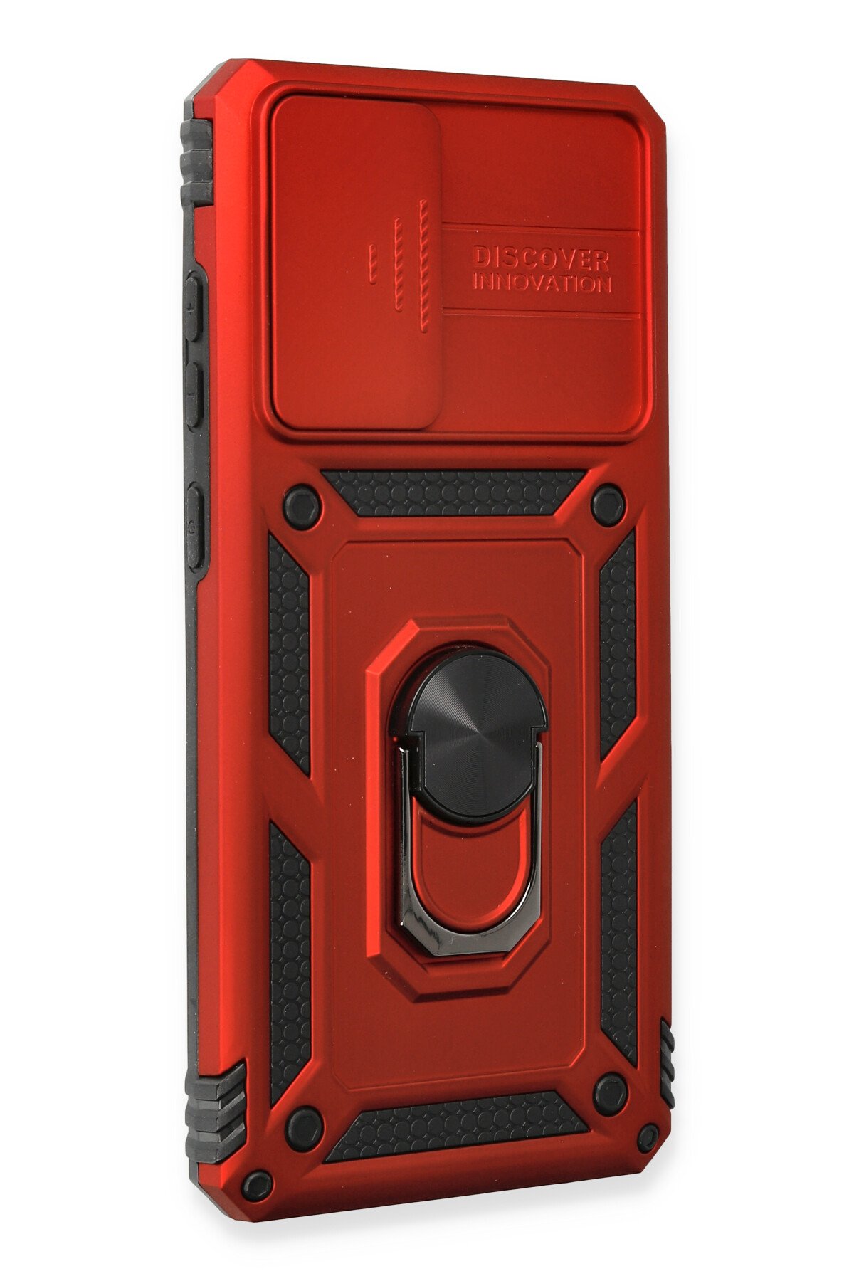 Newface Samsung Galaxy A53 5G Kılıf Zuma Kartvizitli Yüzüklü Silikon - Kırmızı