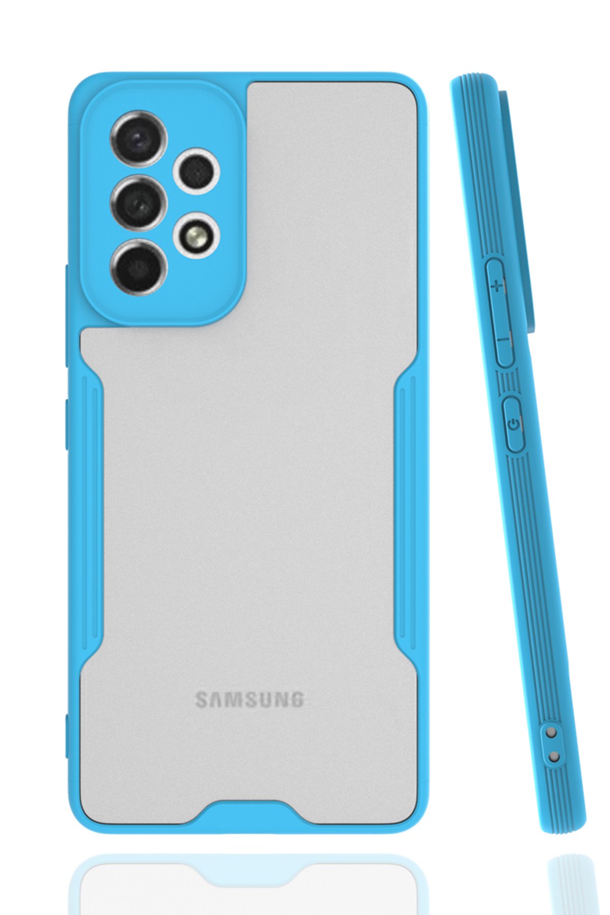 Newface Samsung Galaxy A53 5G Kılıf Volet Silikon - Açık Yeşil
