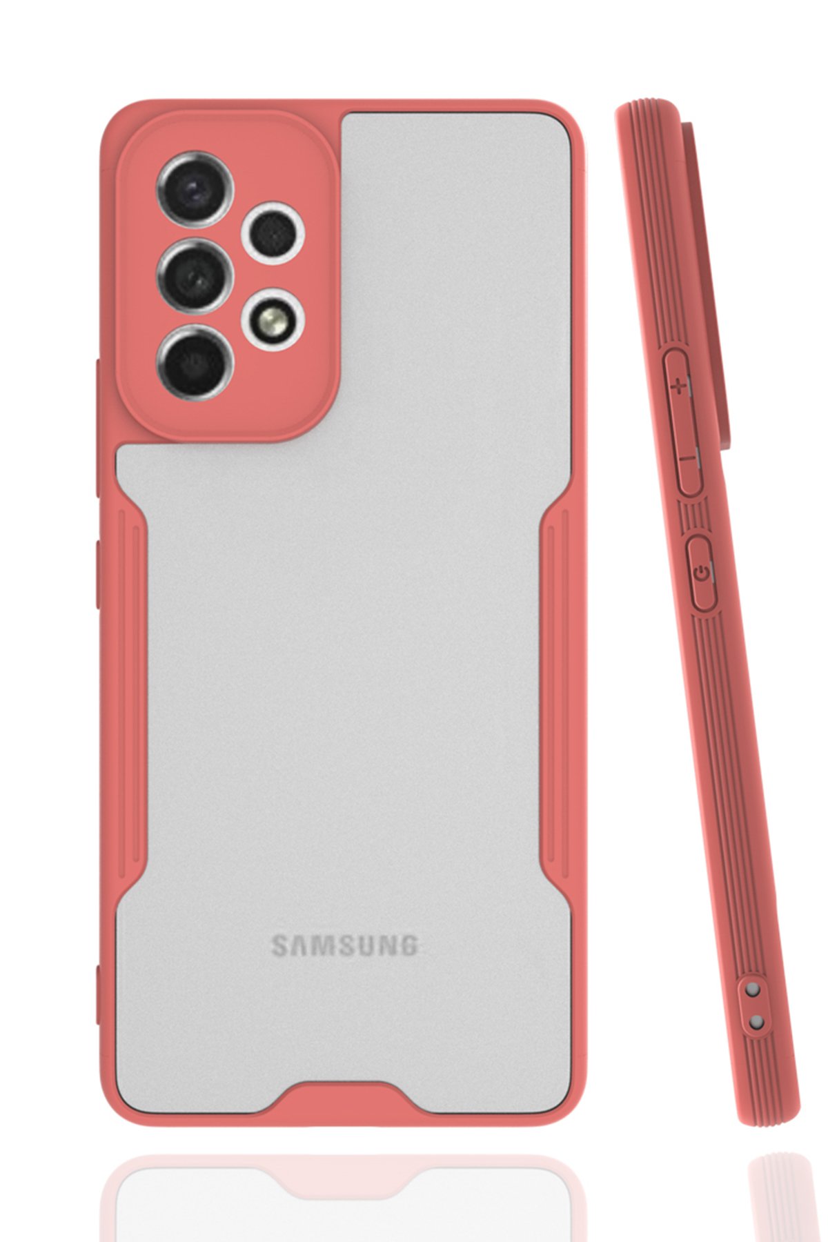 Newface Samsung Galaxy A53 5G Kılıf Glass Kapak - Lacivert