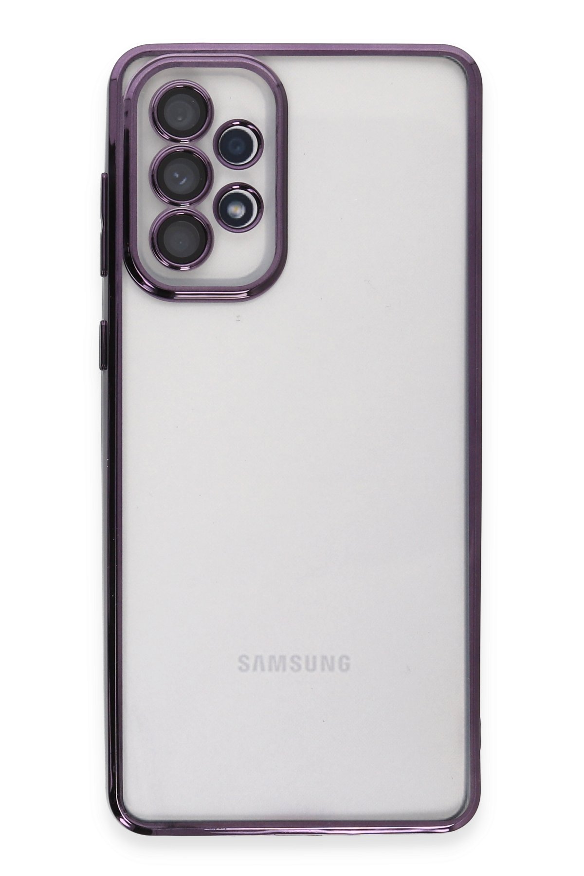 Newface Samsung Galaxy A53 5G Kılıf Ebruli Lansman Silikon - Sarı-Mavi