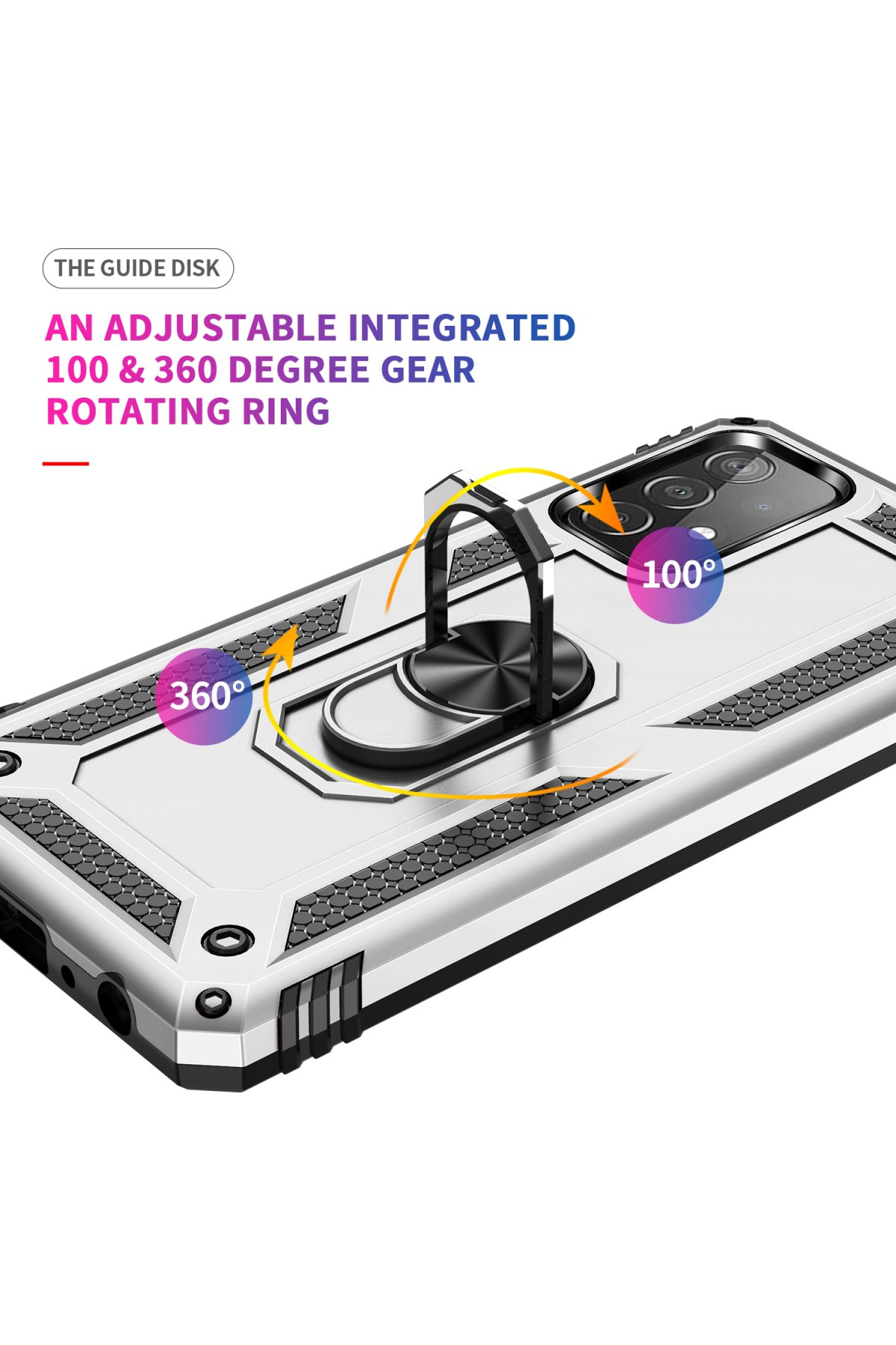 Newface Samsung Galaxy A53 5G Kılıf Sofya Yüzüklü Silikon Kapak - Yeşil