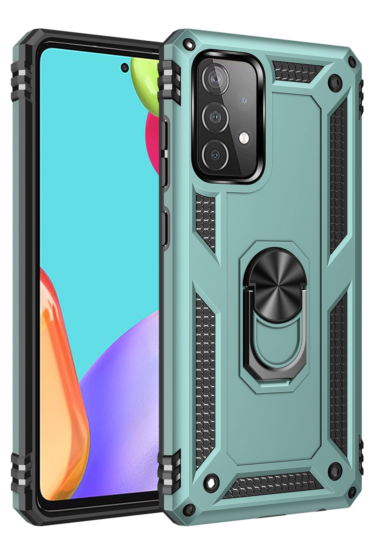 Newface Samsung Galaxy A53 5G Kılıf Elegant Kapak - Pudra