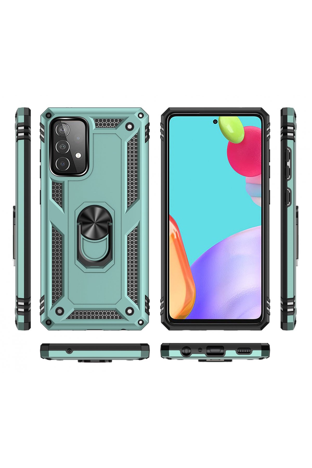 Newface Samsung Galaxy A53 5G Kılıf Elegant Kapak - Pudra