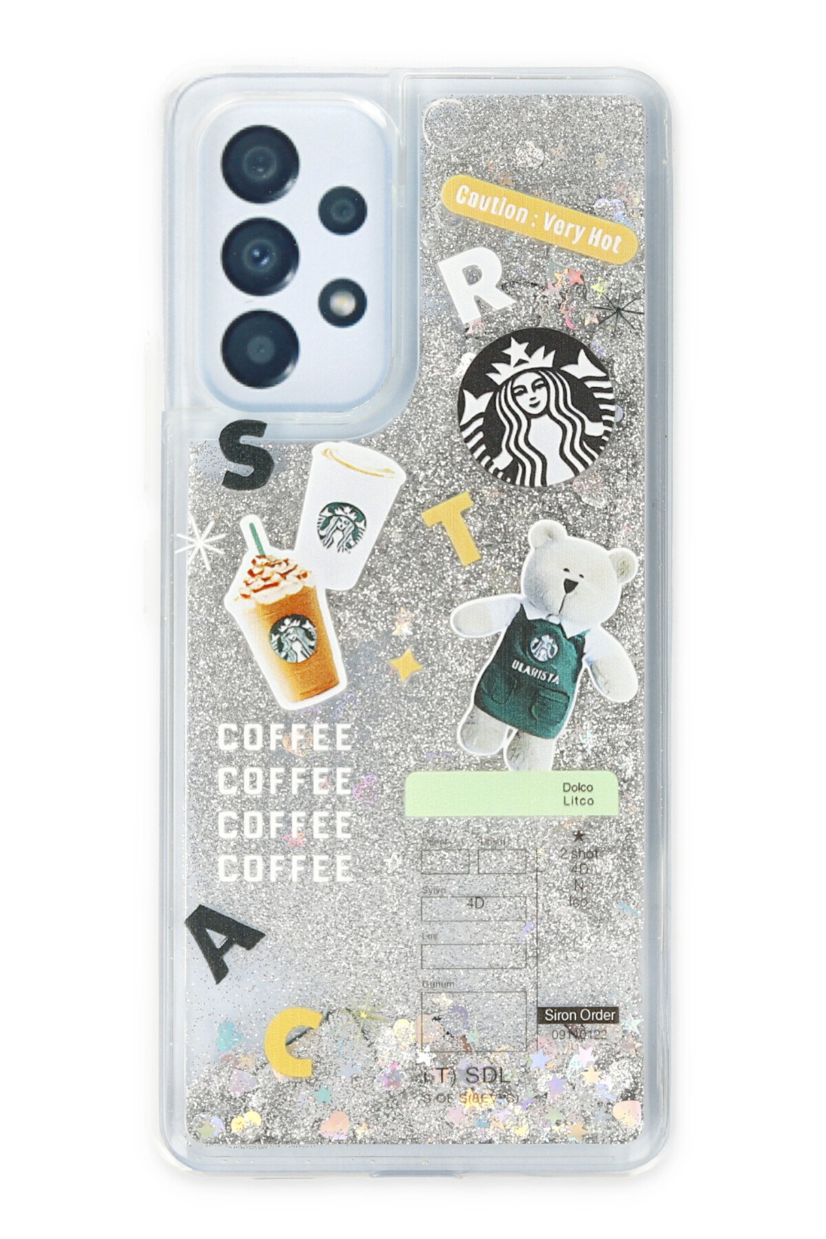 Newface Samsung Galaxy A53 5G Kılıf Starbuck Sulu Silikon - Gümüş