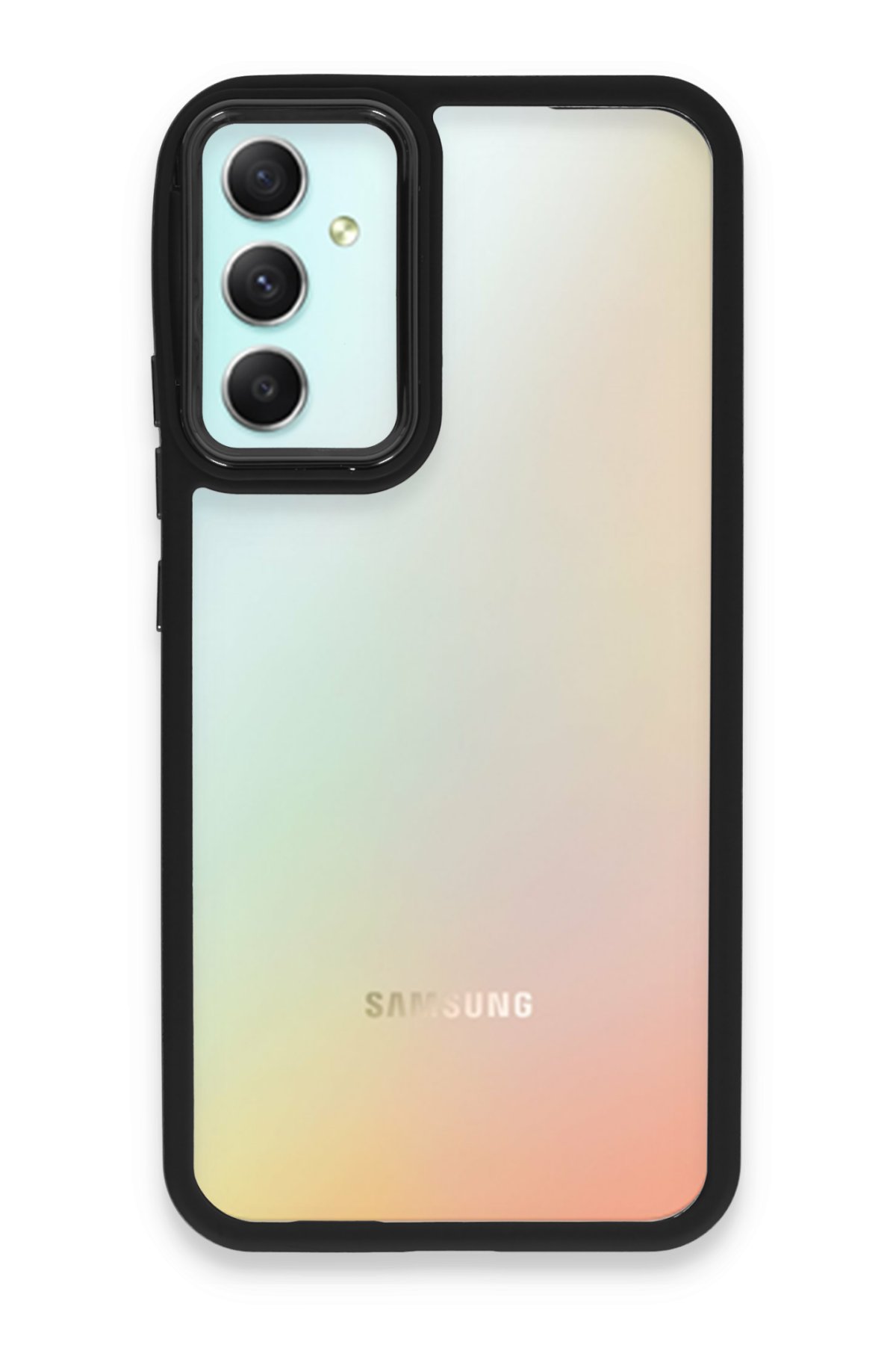Newface Samsung Galaxy A54 5G Kılıf Montreal Yüzüklü Silikon Kapak - Sarı