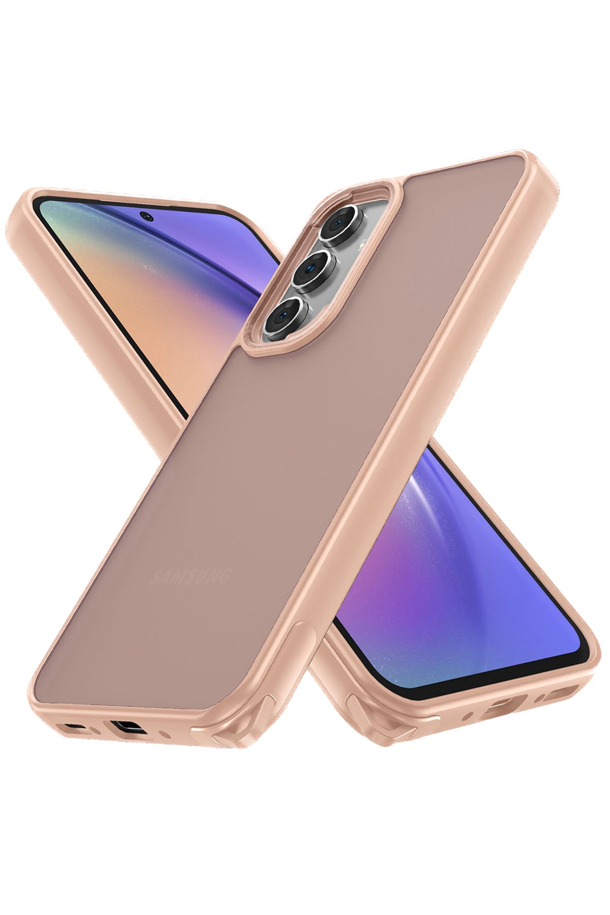 Newface Samsung Galaxy A54 5G Kılıf Zuma Kartvizitli Yüzüklü Silikon - Lacivert