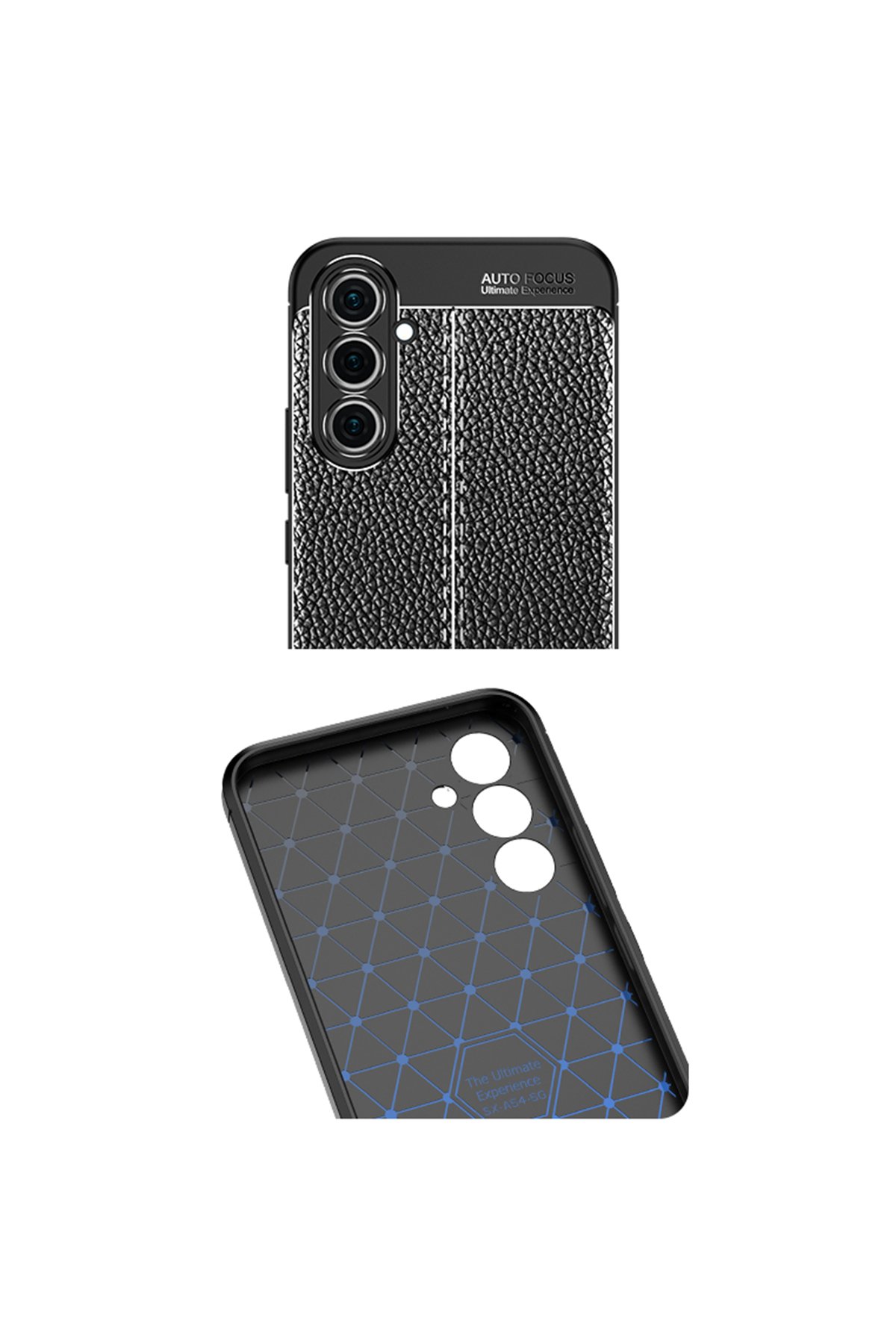 Newface Samsung Galaxy A54 5G Kılıf Platin Silikon - Siyah