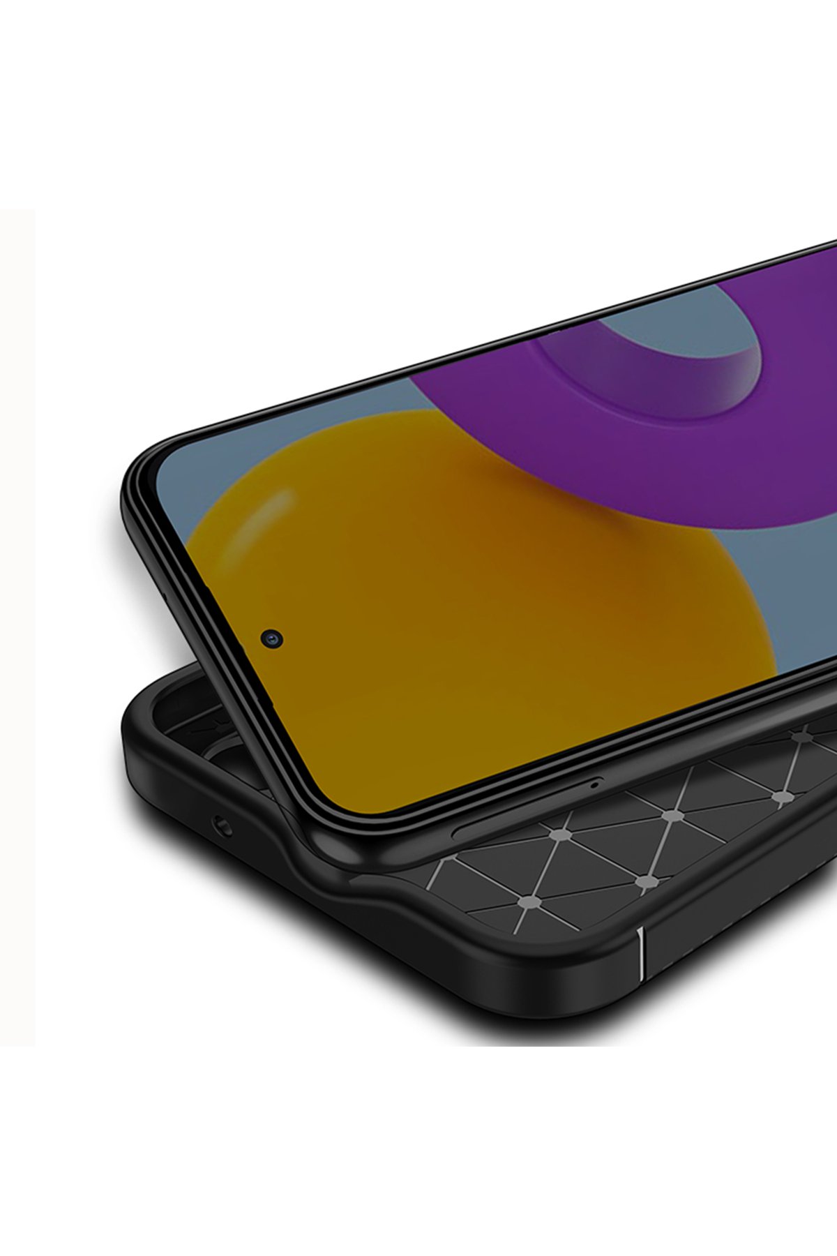 Newface Samsung Galaxy A54 5G Kılıf Joy Lens Standlı Kapak - Mor