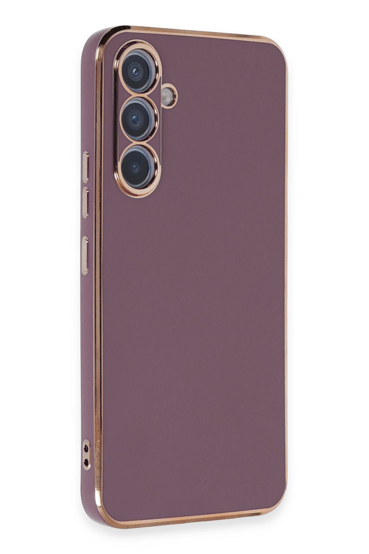 Newface Samsung Galaxy A54 5G Kılıf Nano içi Kadife Silikon - Turuncu