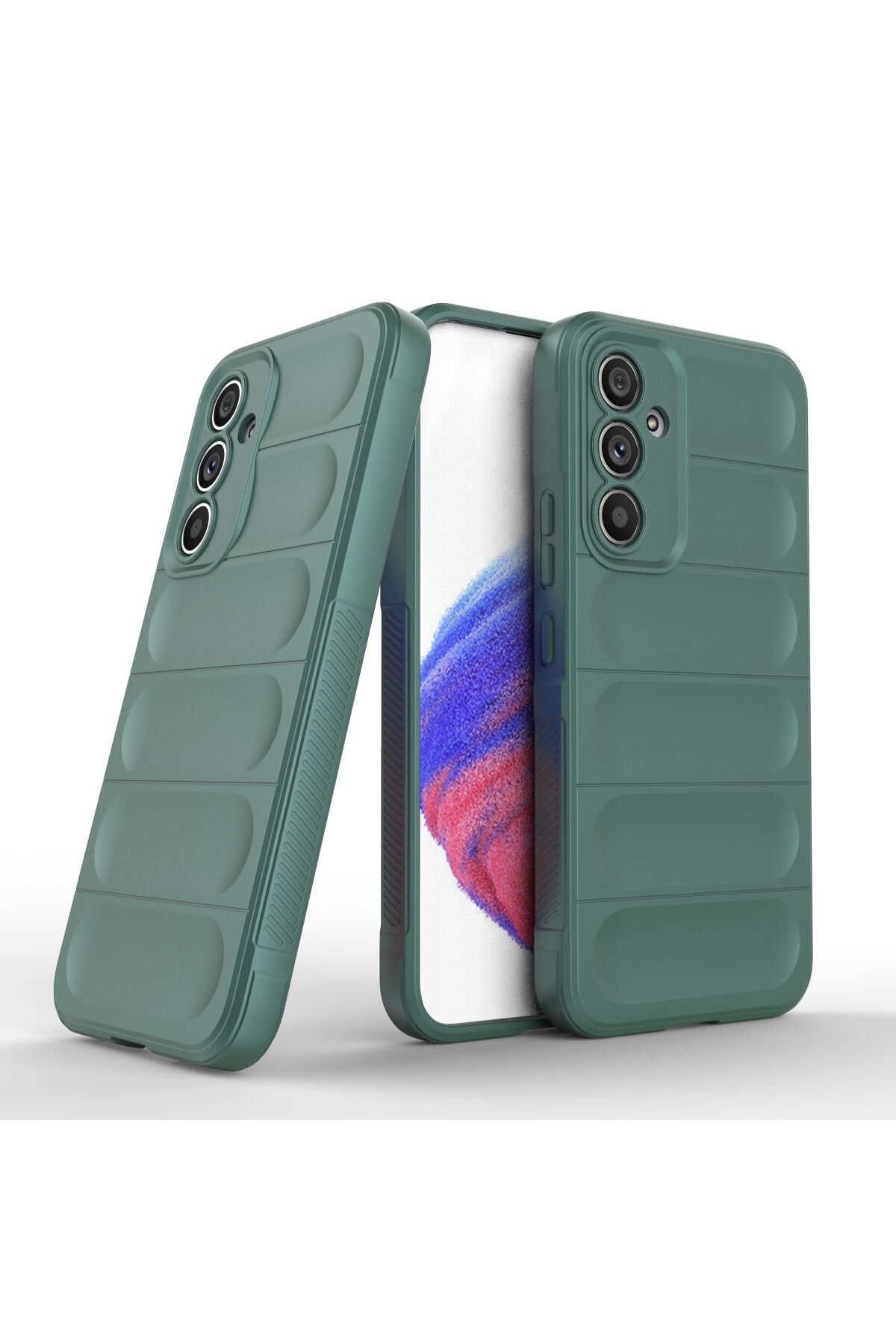 Newface Samsung Galaxy A54 5G Kılıf Zuma Kartvizitli Yüzüklü Silikon - Lacivert