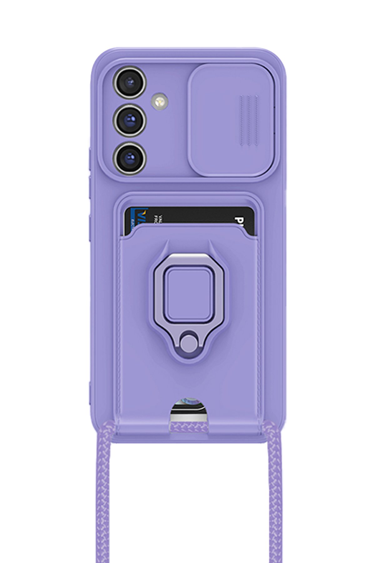 Newface Samsung Galaxy A54 5G Kılıf Elegant Kapak - Derin Mor