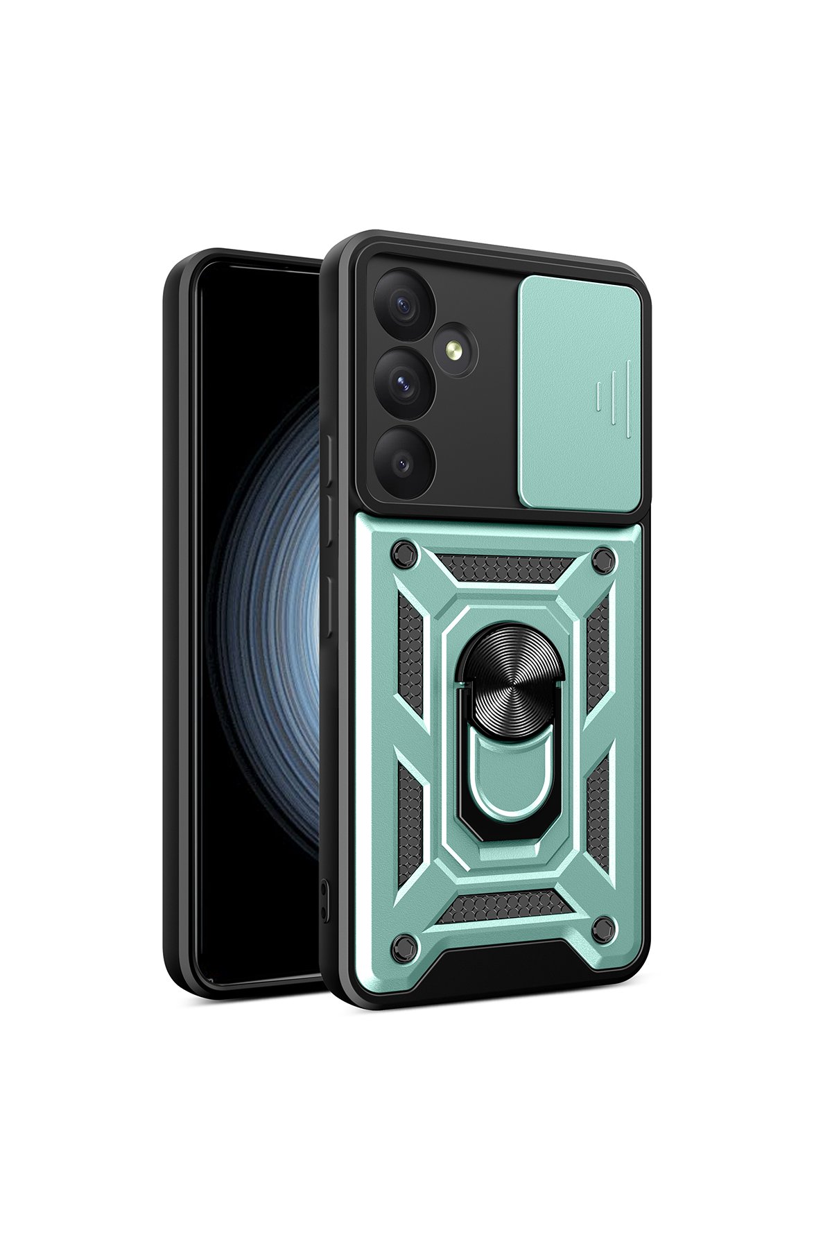Newface Samsung Galaxy A55 5G Kılıf Auto Focus Kapak - Koyu Yeşil