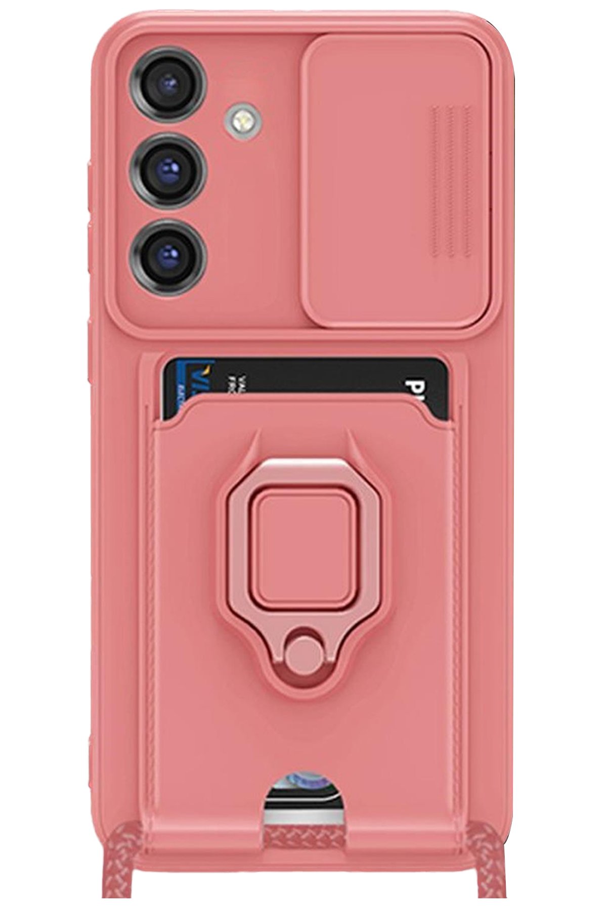 Newface Samsung Galaxy A55 5G Kılıf Nano içi Kadife Silikon - Lila