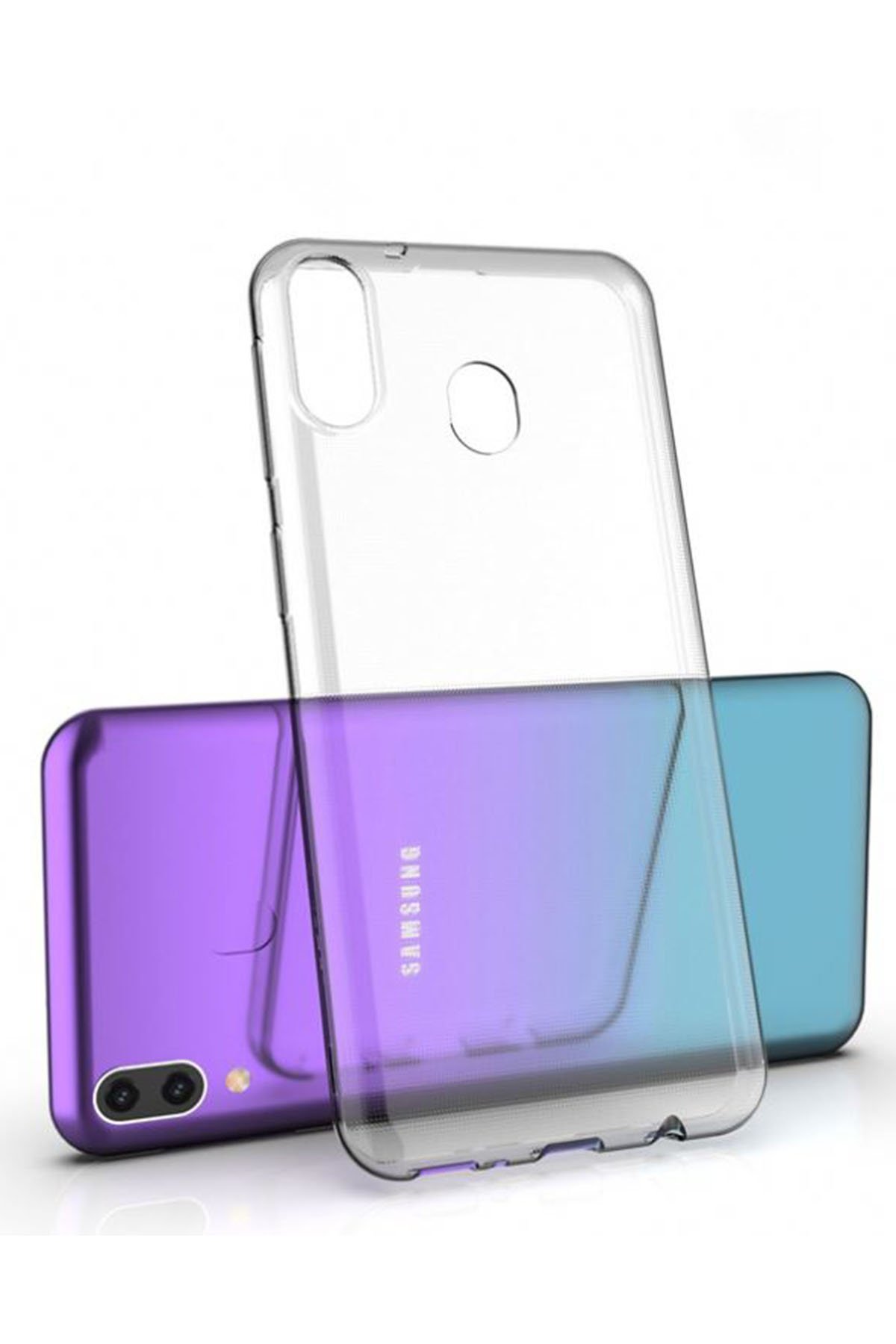 Newface Samsung Galaxy A60 Kılıf First Silikon - Mürdüm