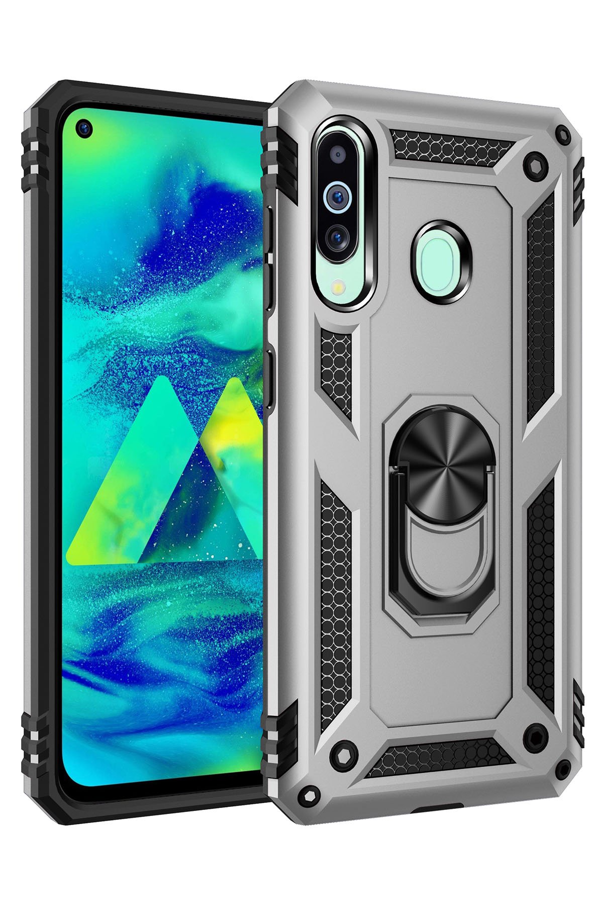 Newface Samsung Galaxy A60 Kılıf Nano içi Kadife Silikon - Turkuaz