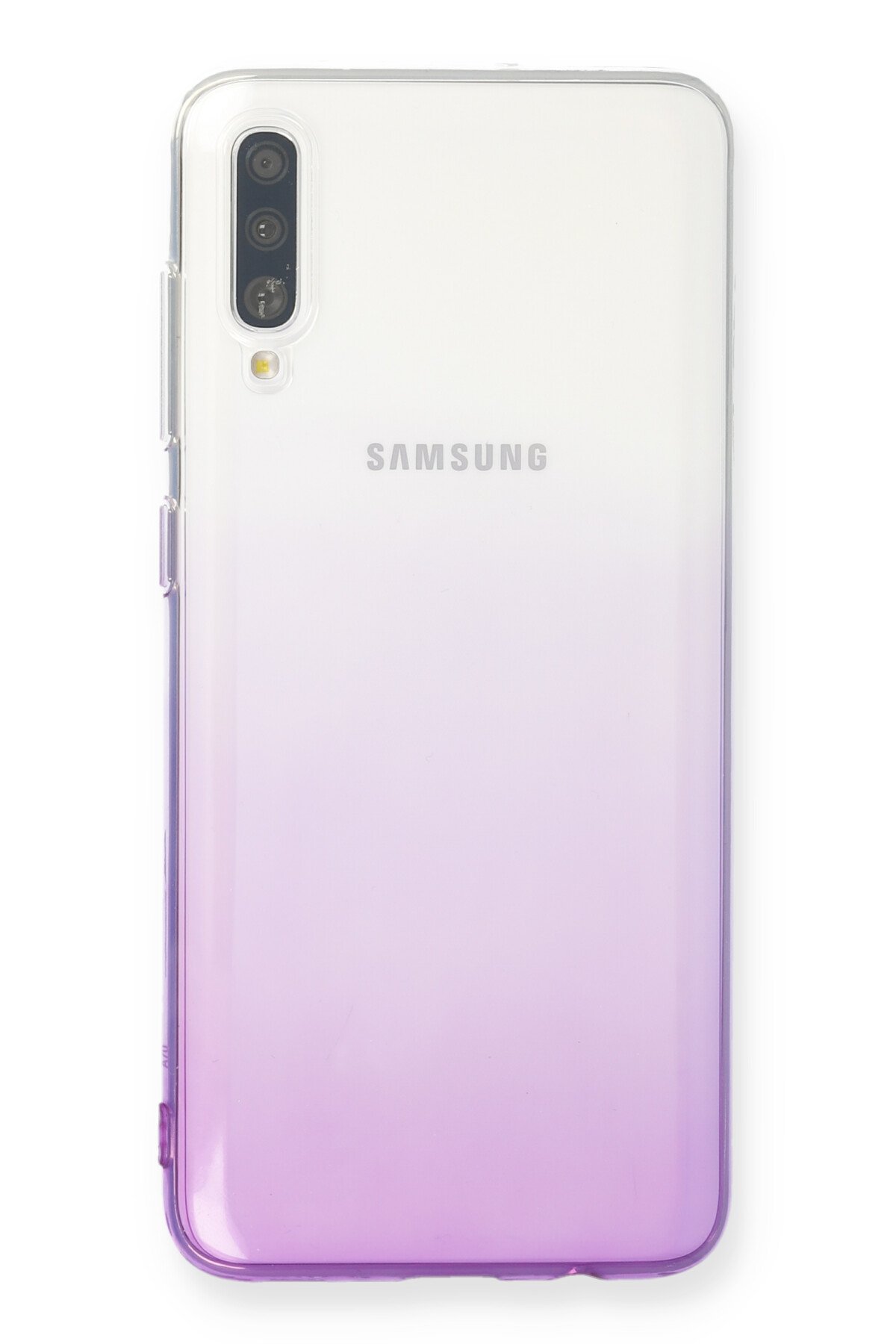 Newface Samsung Galaxy A70 Kılıf Montreal Yüzüklü Silikon Kapak - Sarı
