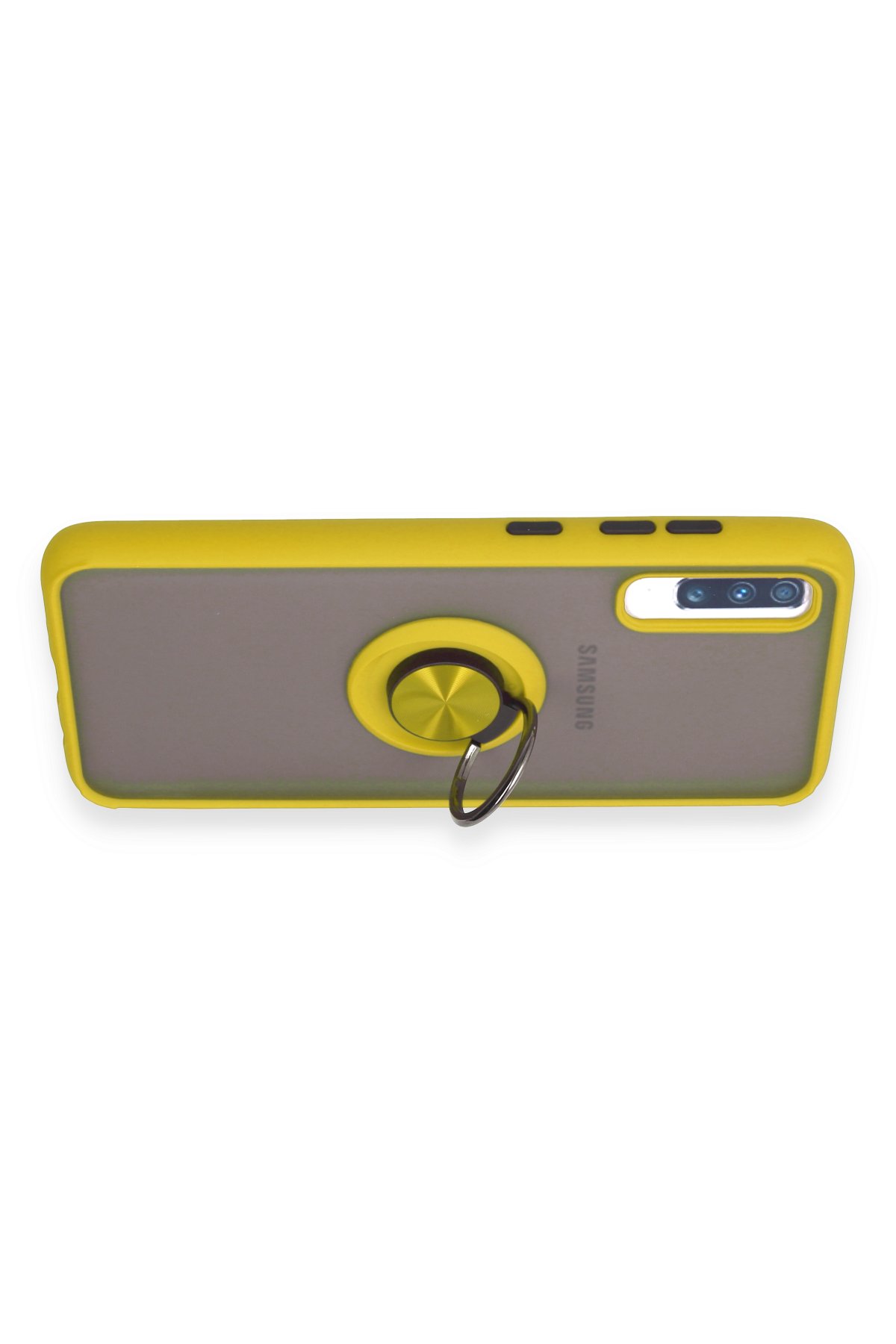 Newface Samsung Galaxy A70 Kılıf Nano içi Kadife Silikon - Turuncu