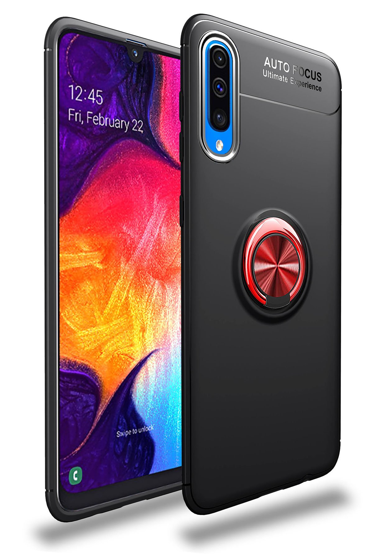 Newface Samsung Galaxy A70 Kılıf Volet Silikon - Mor