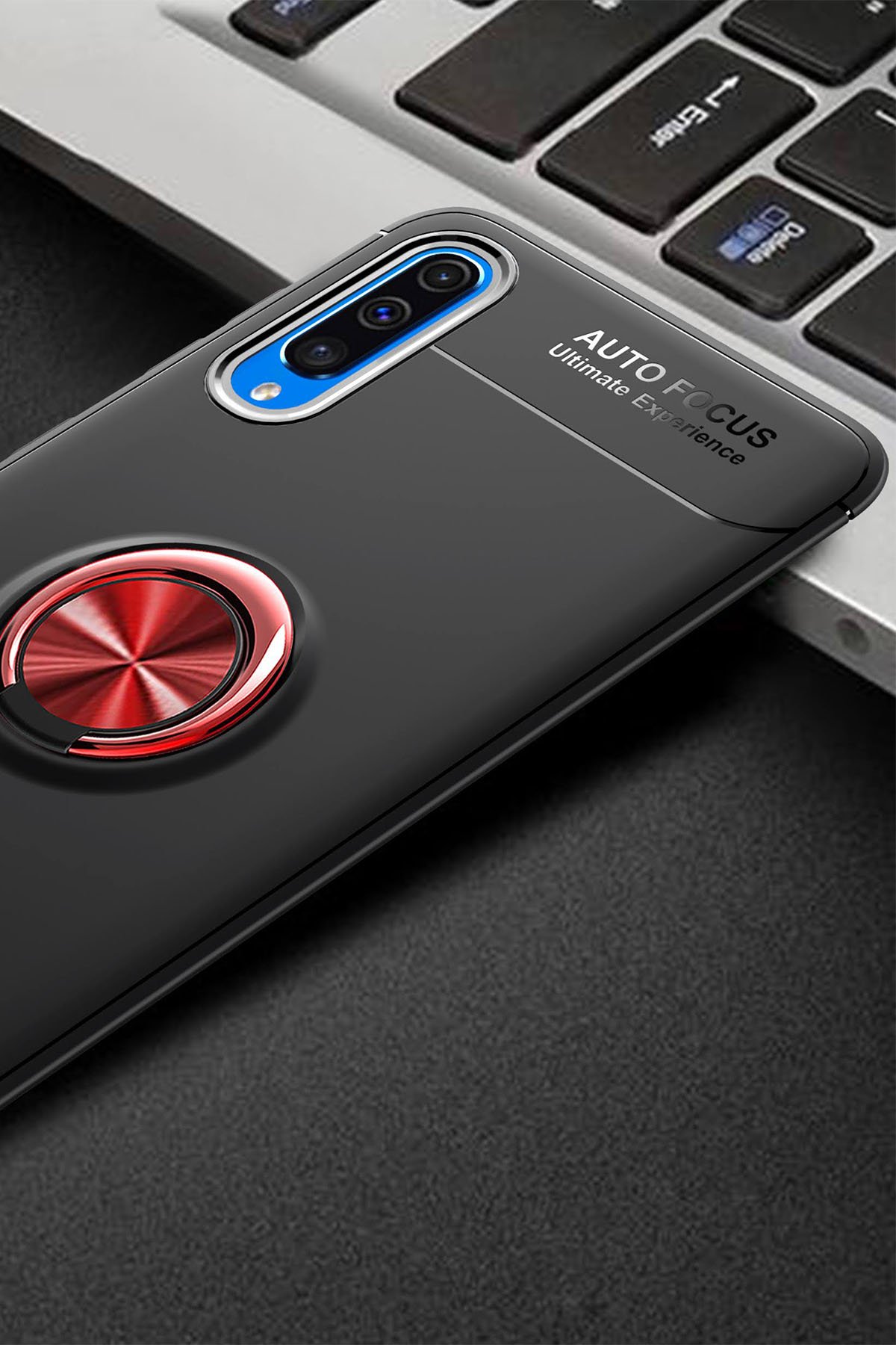 Newface Samsung Galaxy A70 Kılıf Volet Silikon - Mor