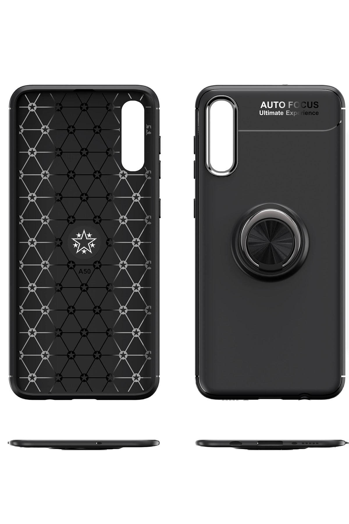 Newface Samsung Galaxy A70 Kılıf Volet Silikon - Mor
