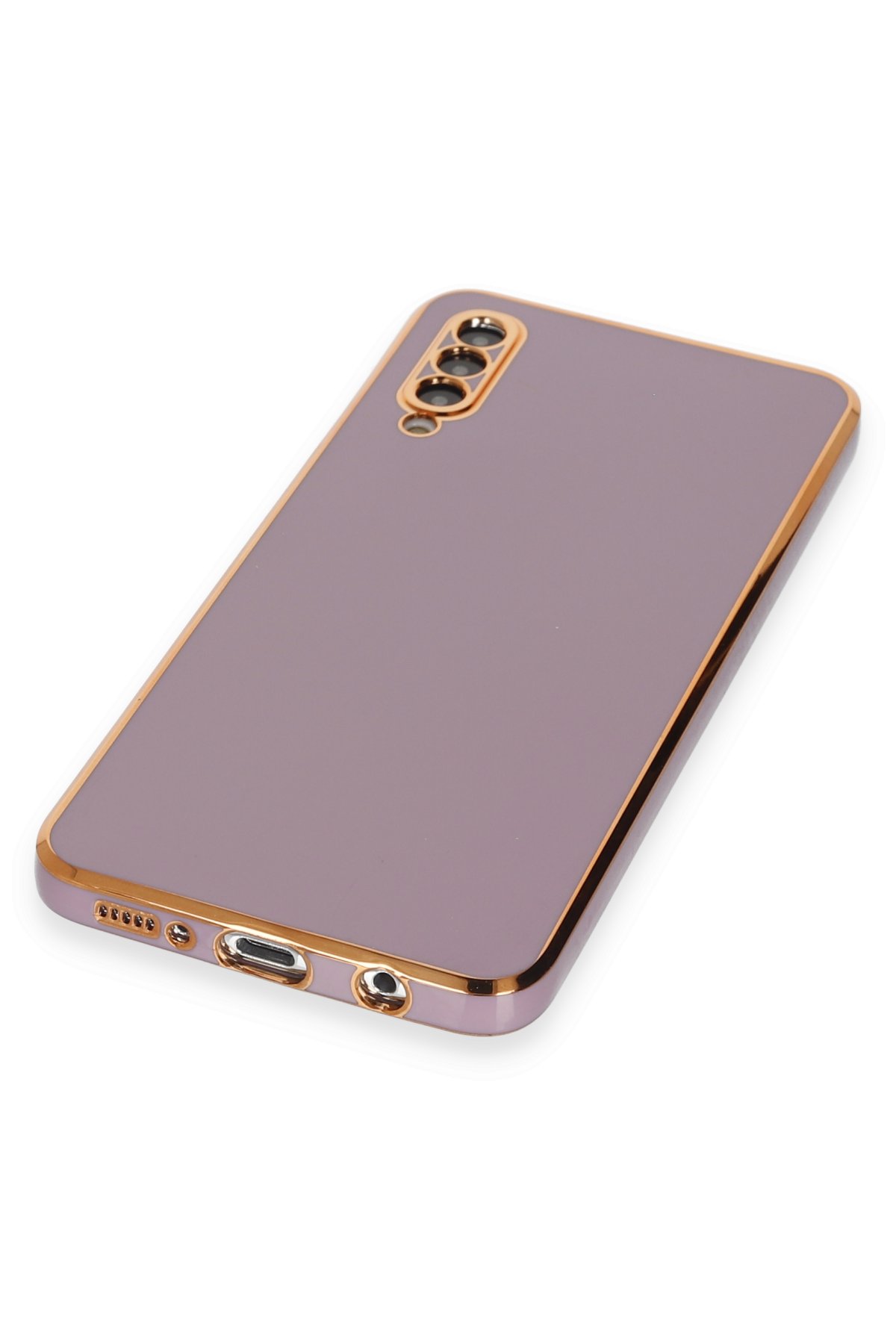 Newface Samsung Galaxy A70 Kılıf Volet Silikon - Mavi